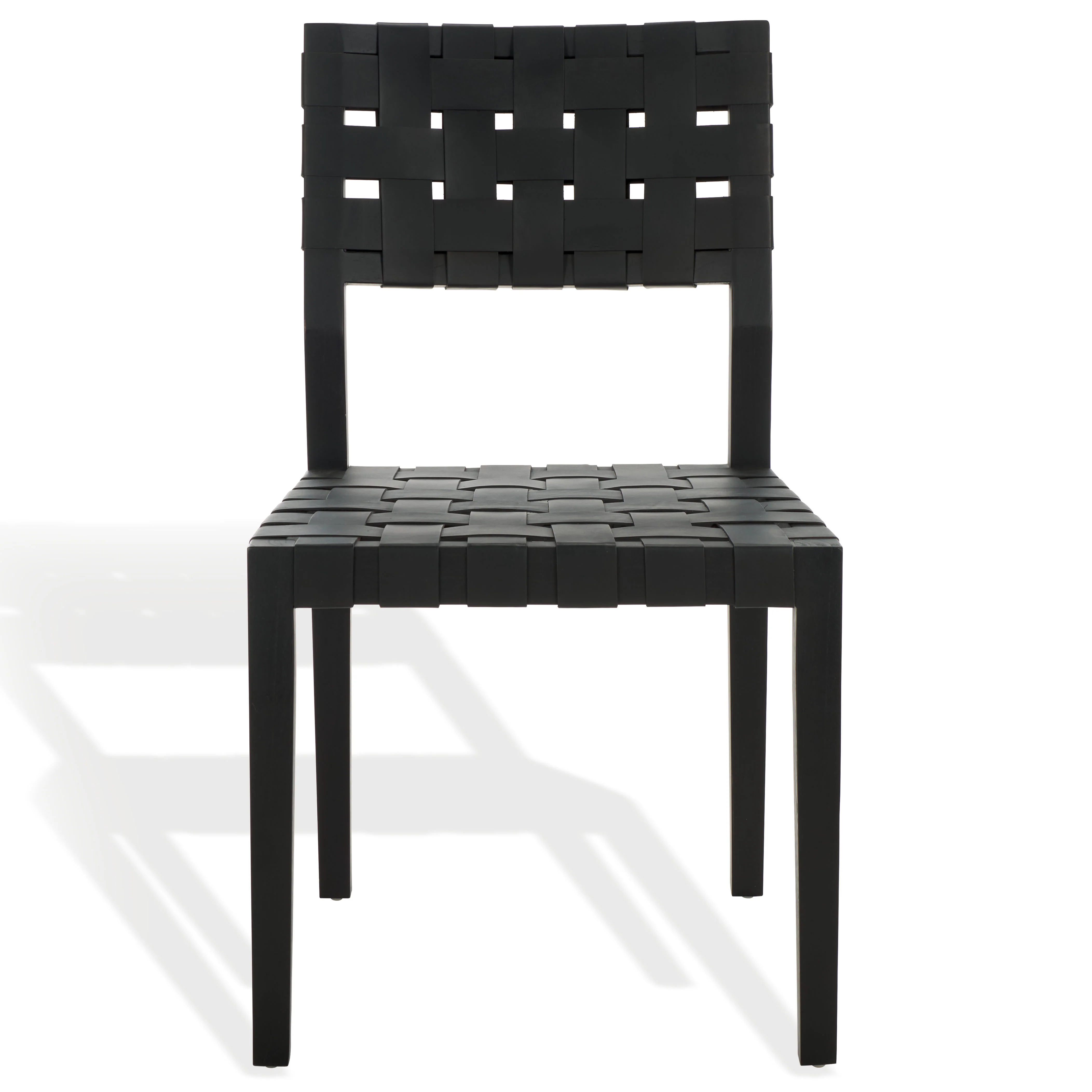 Bette Woven Leather Dining Chair - Set of 2 - Image 4