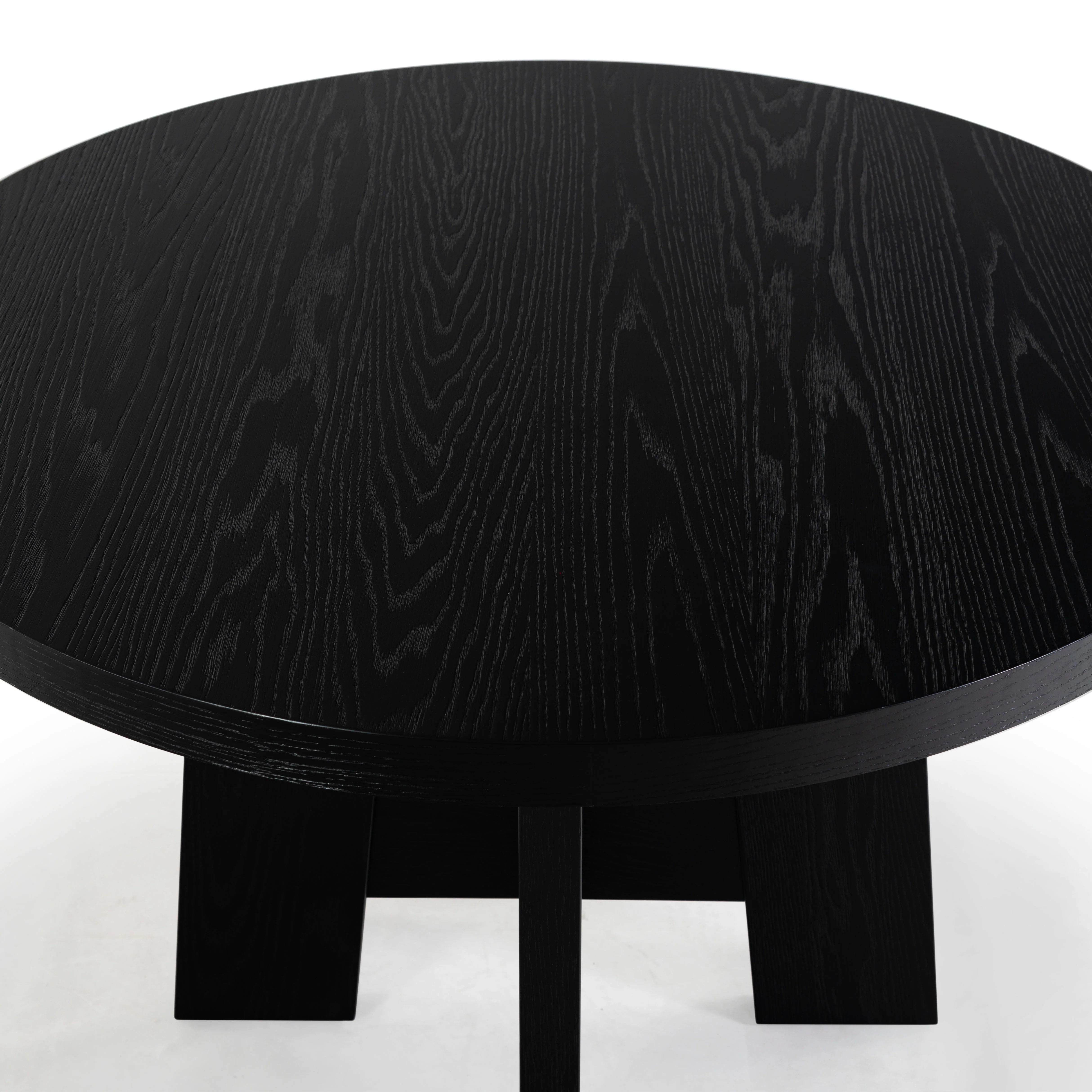 Beverley Round Wood 47" Dining Table - Image 14