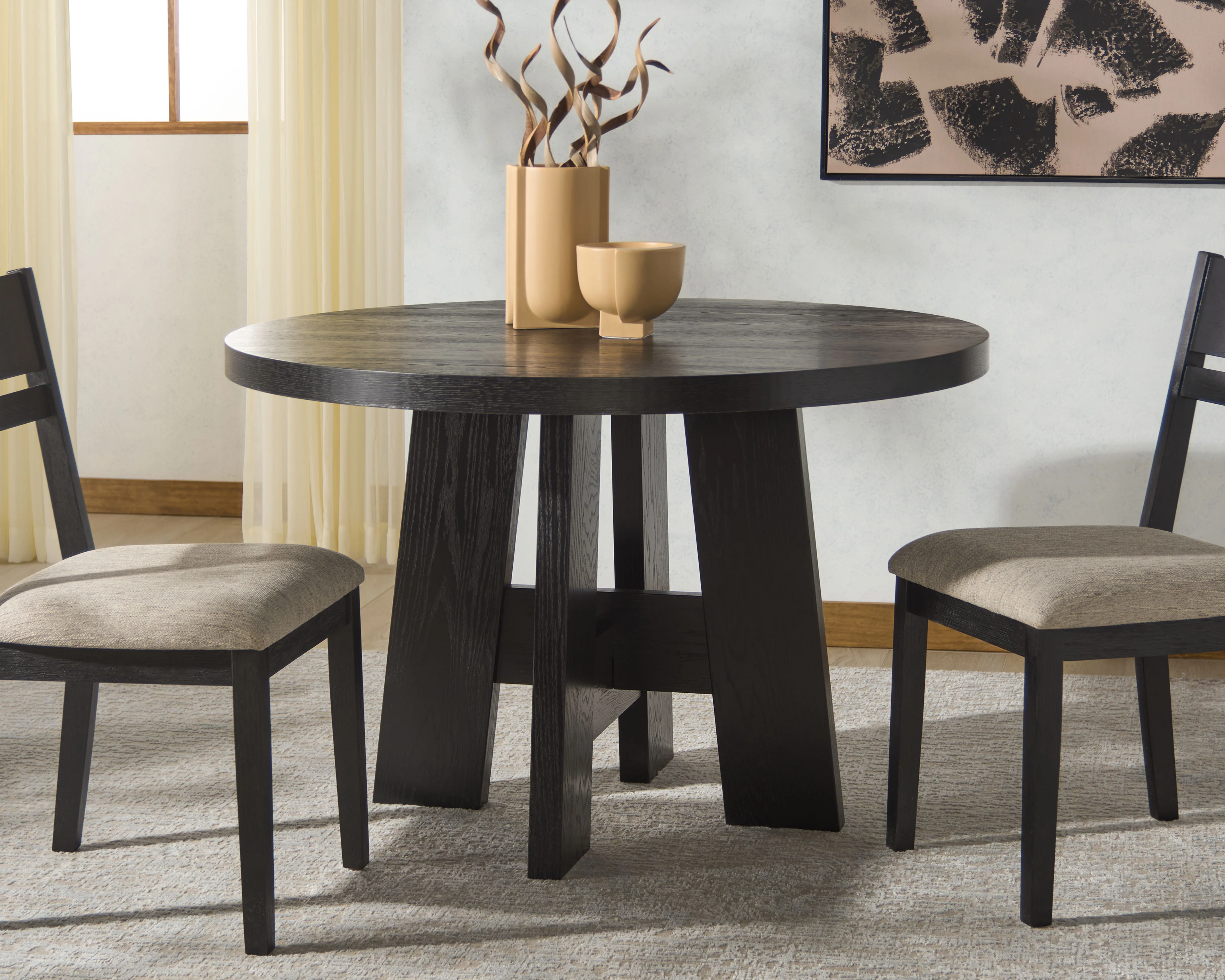 Beverley Round Wood 47" Dining Table - Image 17