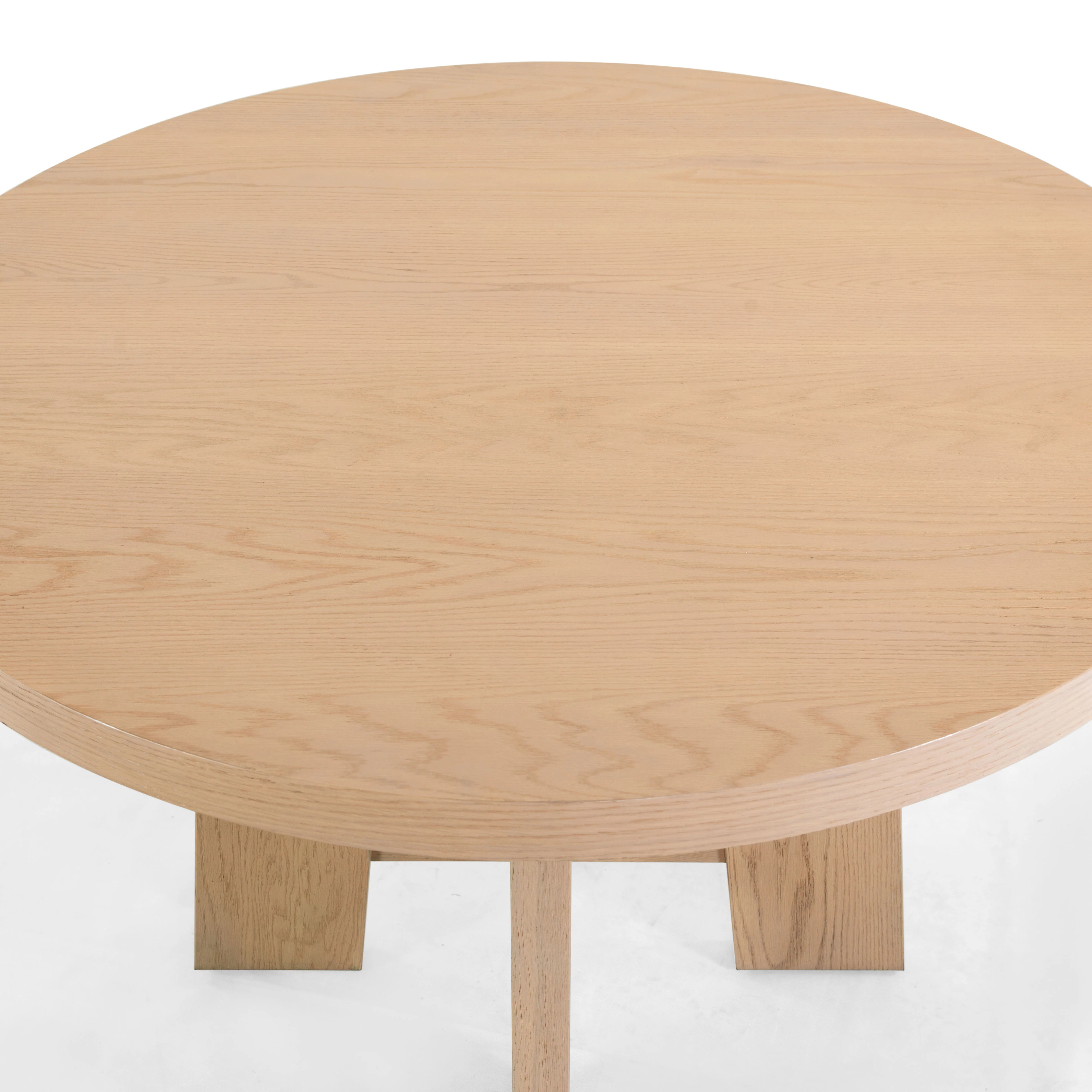 Beverley Round Wood 47" Dining Table - Image 4