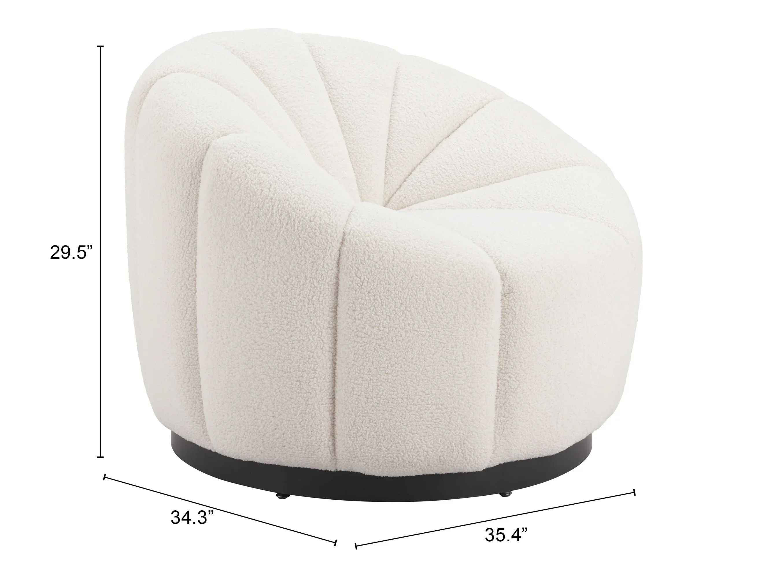 Bhutan Accent Chair Cream - Image 5