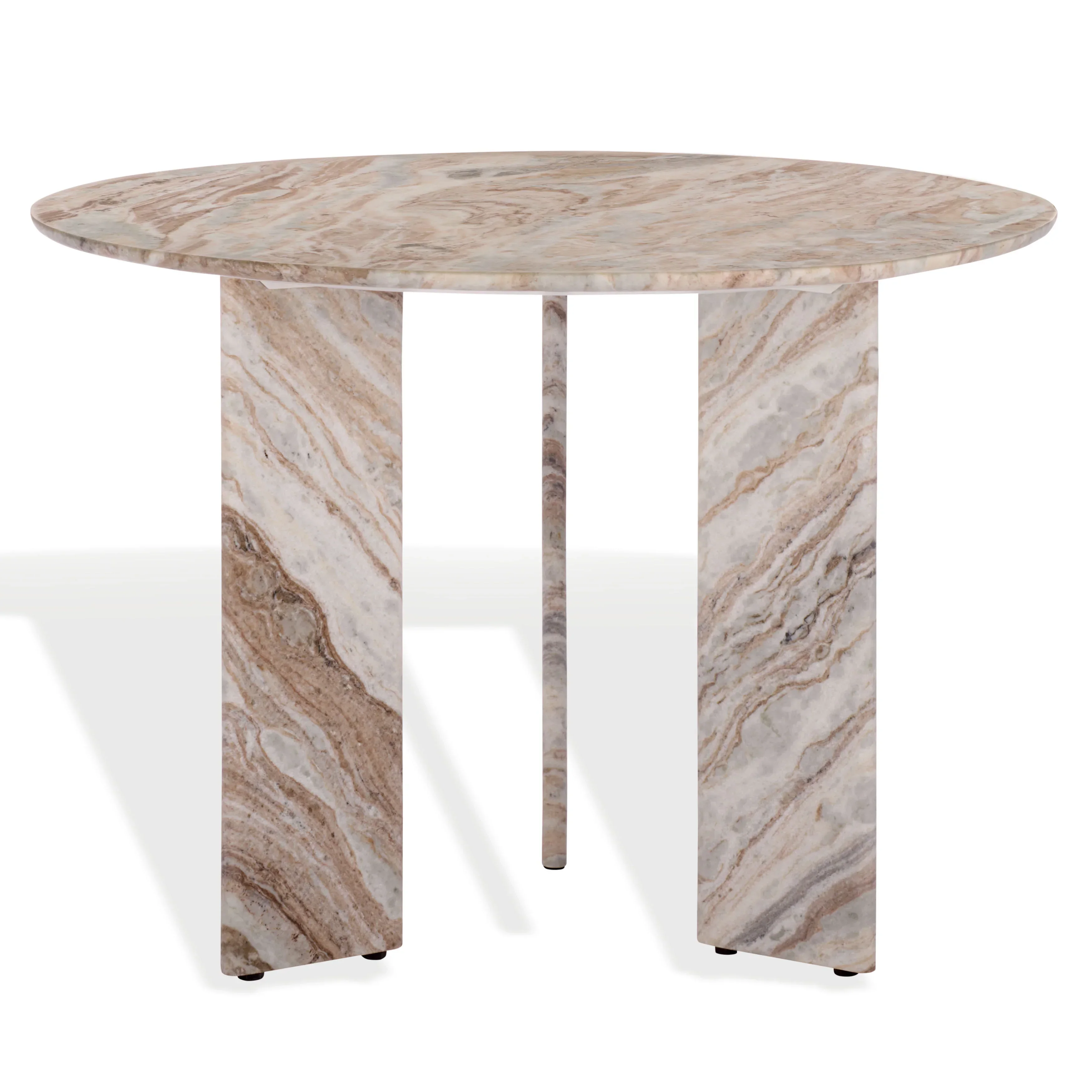 Bindi 3 Leg Marble Dining Table - Image 3