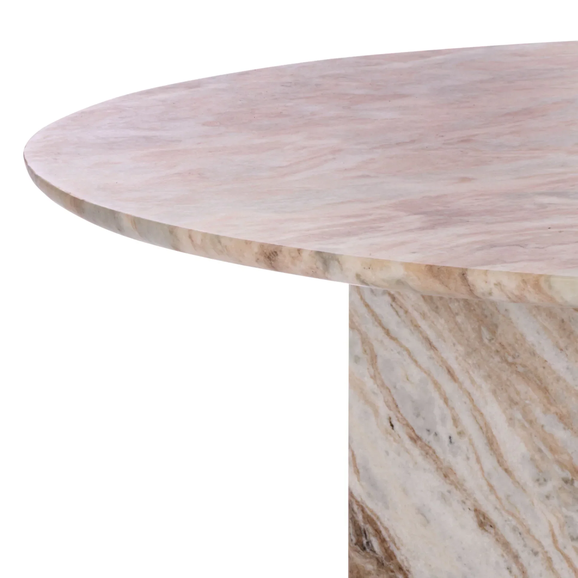 Bindi 3 Leg Marble Dining Table - Image 4