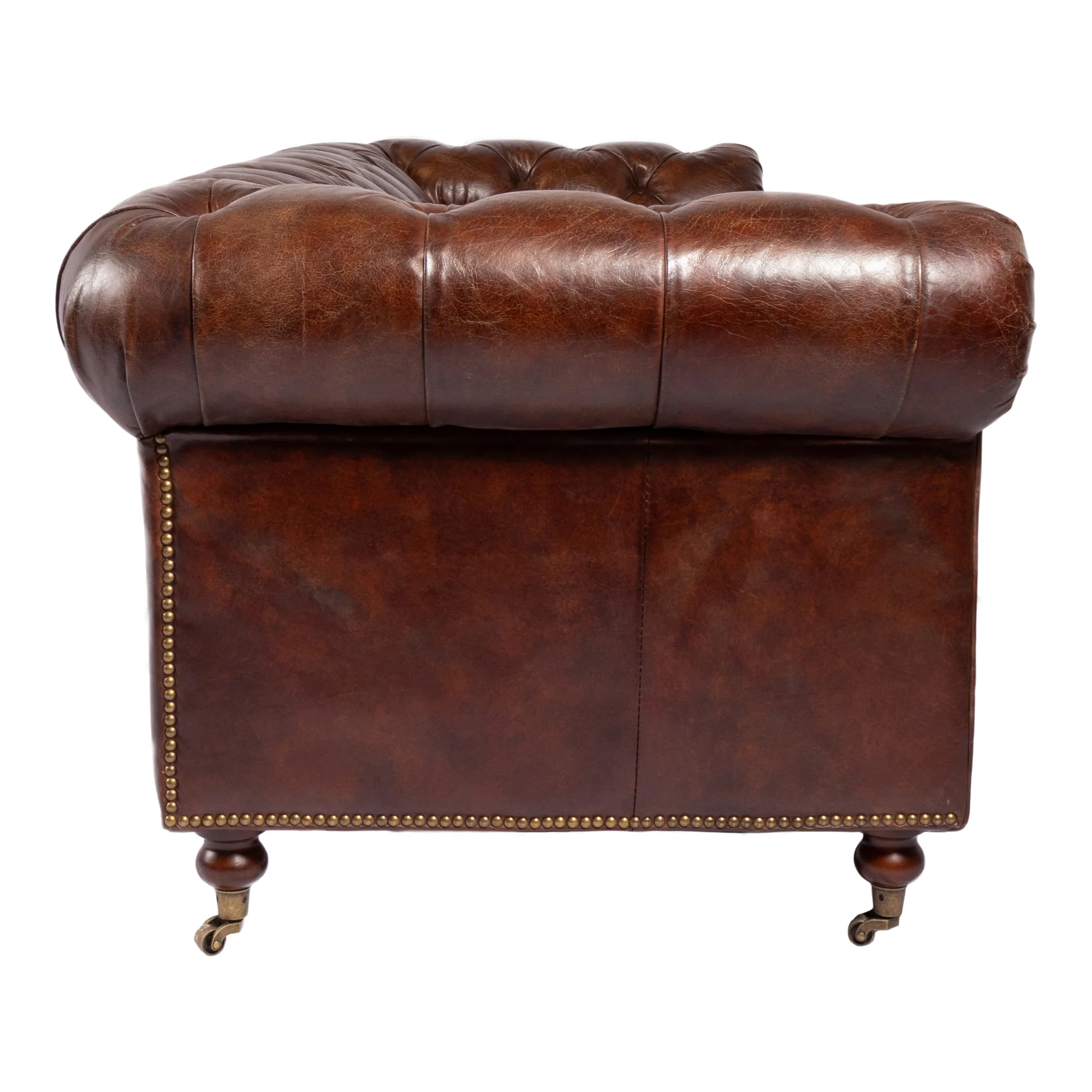 Birmingham Sofa Dark Brown Leather - Image 4