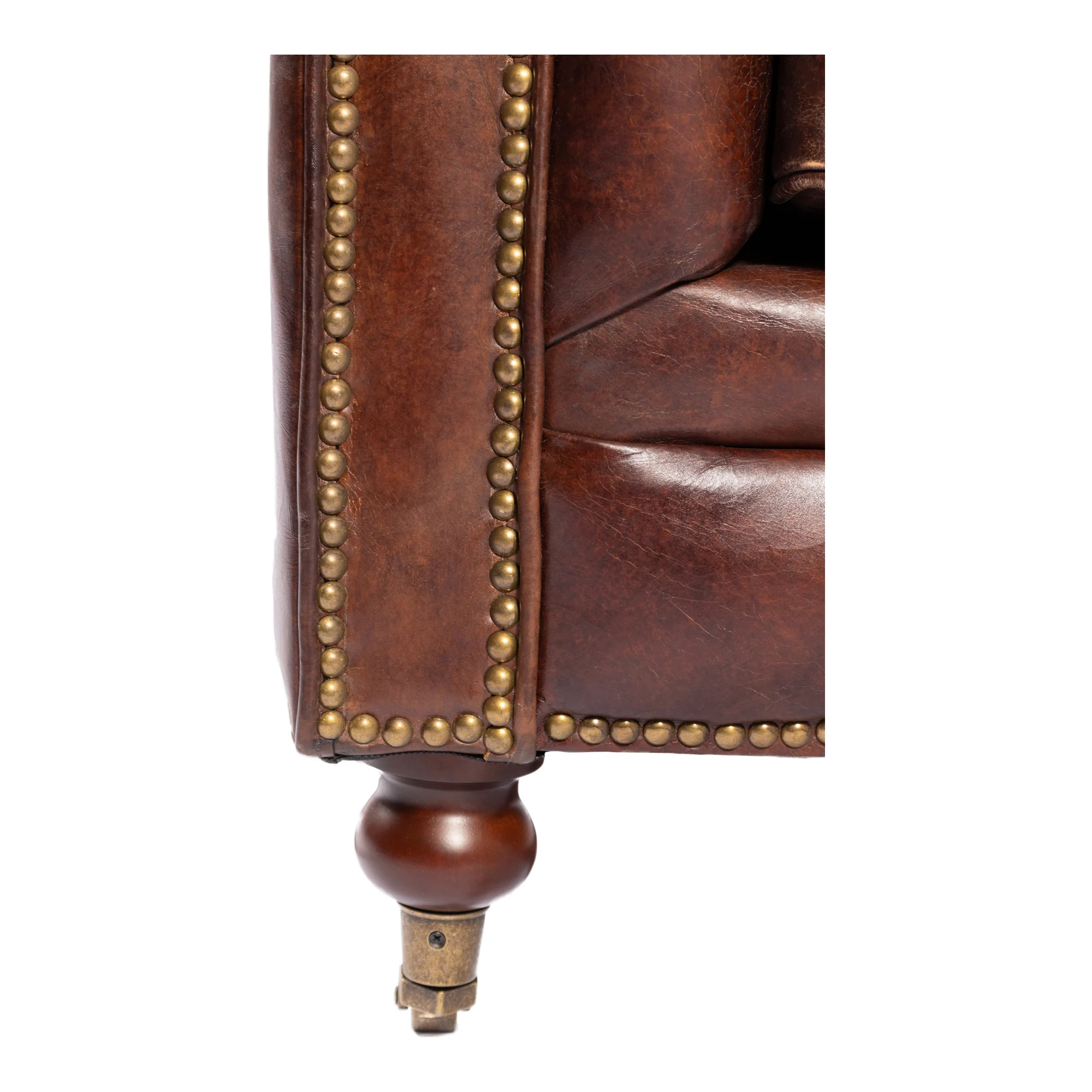 Birmingham Sofa Dark Brown Leather - Image 5