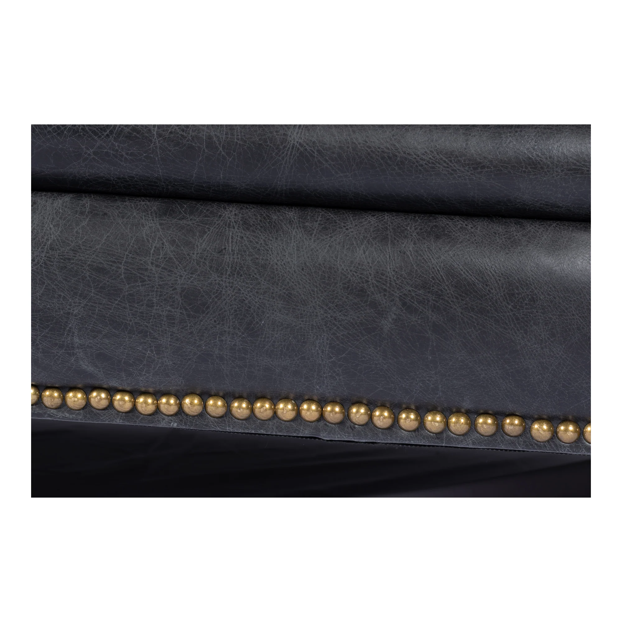 Birmingham Sofa Onyx Black Leather - Image 10