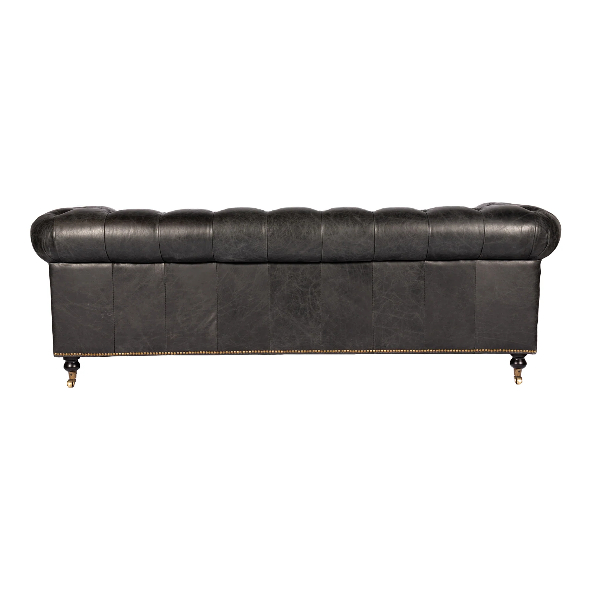 Birmingham Sofa Onyx Black Leather - Image 5