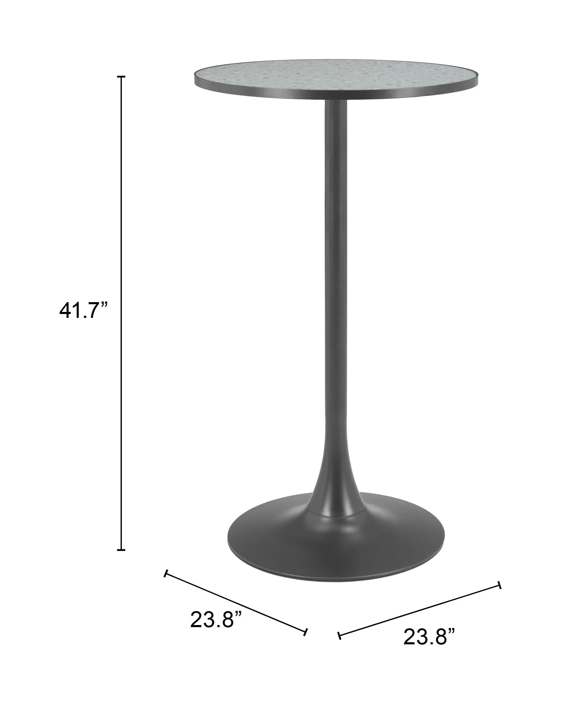 Bite Bar Table Gray & Black - Image 4