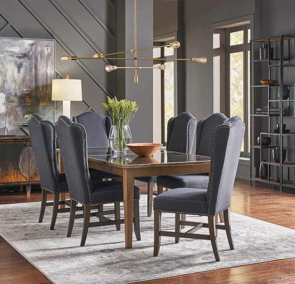 Black High Back Dining Chair - Set of 2 - Image 2