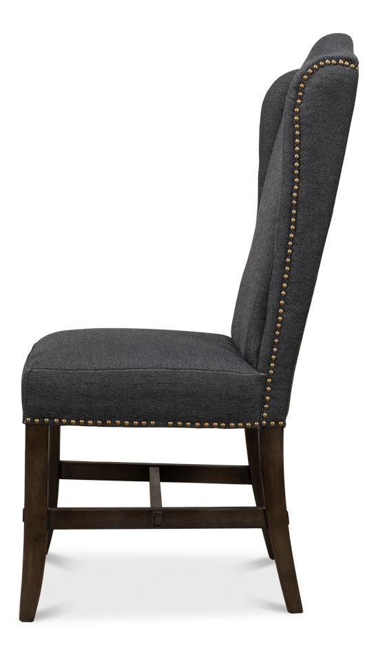 Black High Back Dining Chair - Set of 2 - Image 4