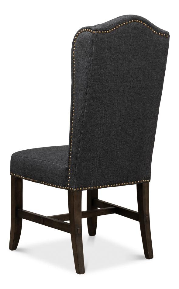 Black High Back Dining Chair - Set of 2 - Image 6