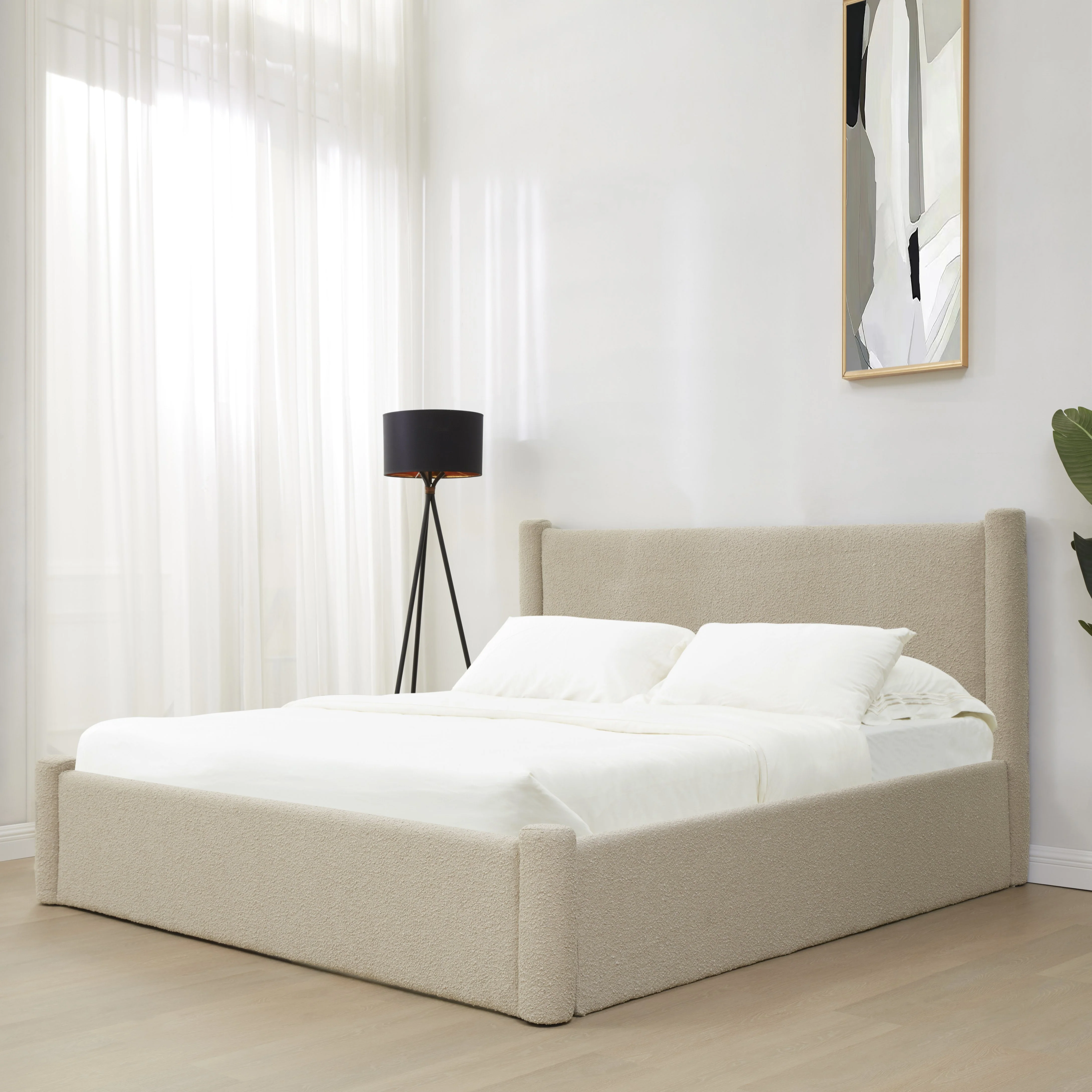 Blaine Boucle King Bed - Image 2