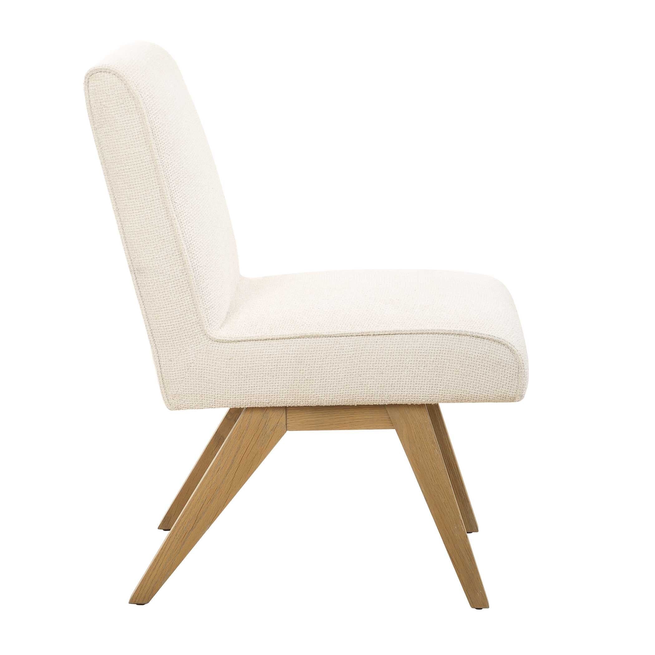 Blakely White Armless Dining Chair - Set of 2 - Image 5