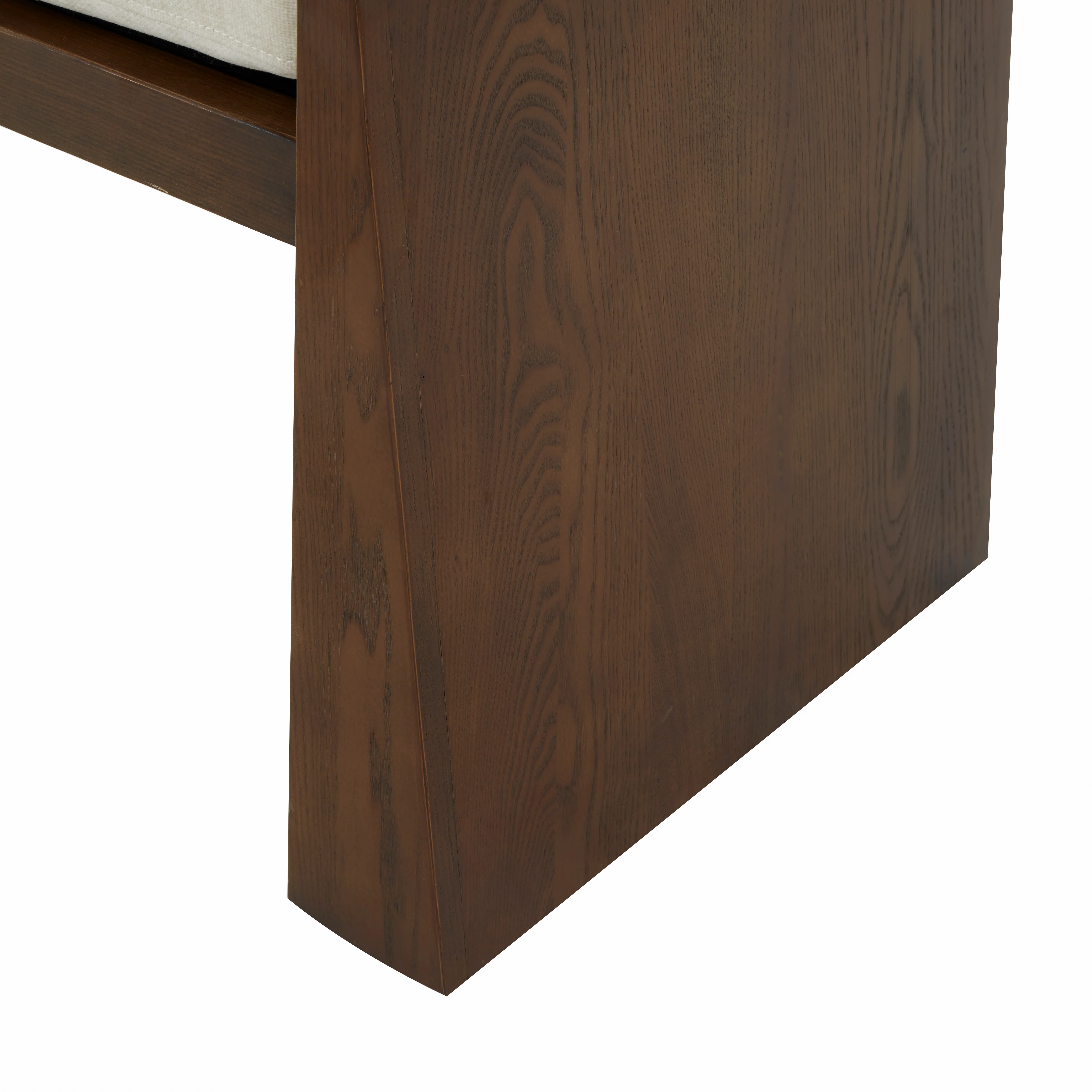 Blanchette Velvet Cushioned Wood Bench - Image 5