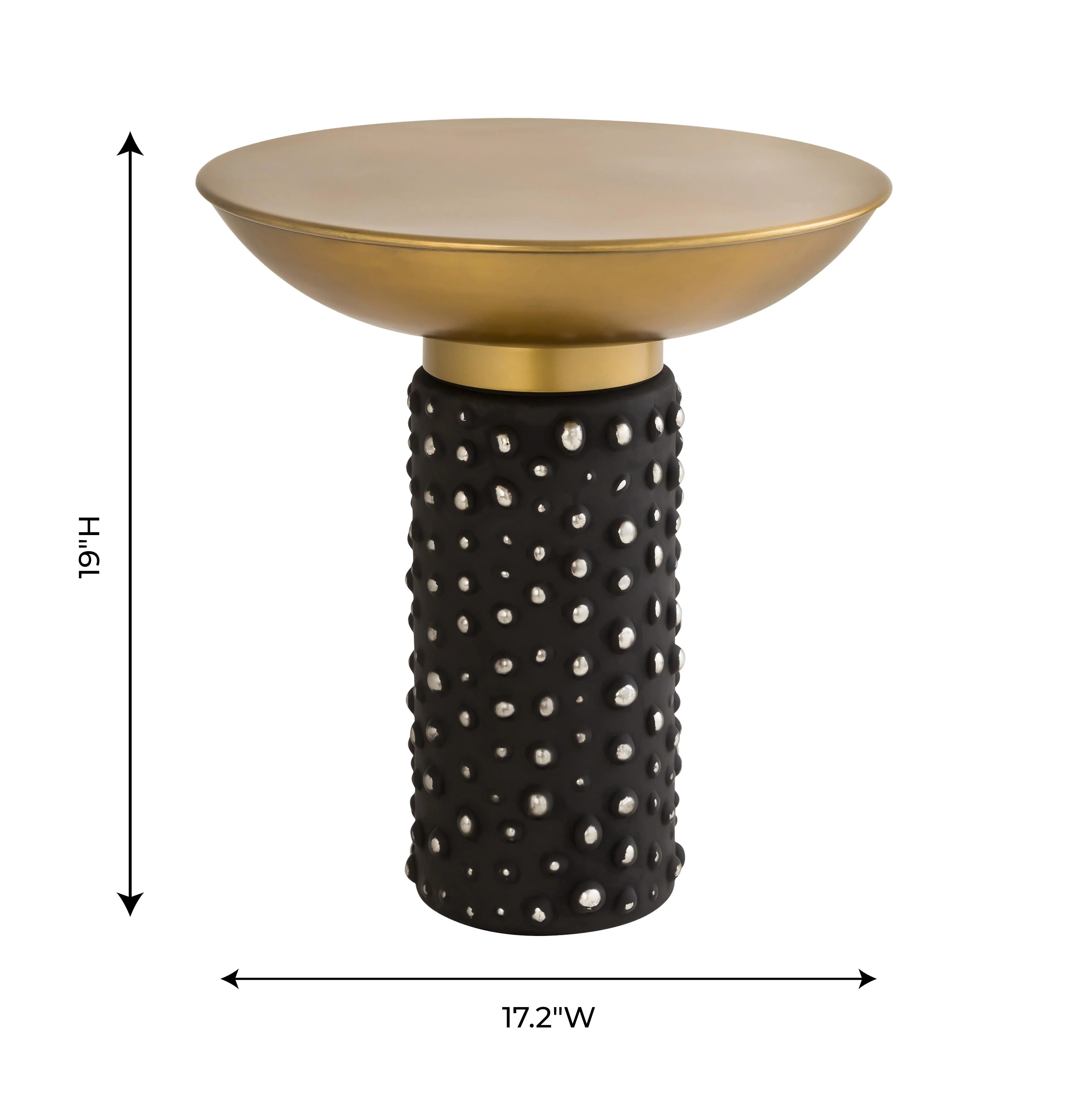 Blaze Glass/Brass Side Table - Image 7