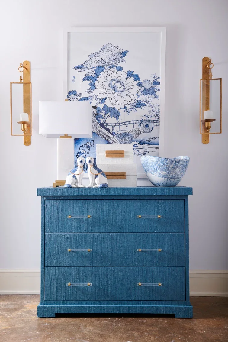 Blue Oval Centerpiece - Image 2