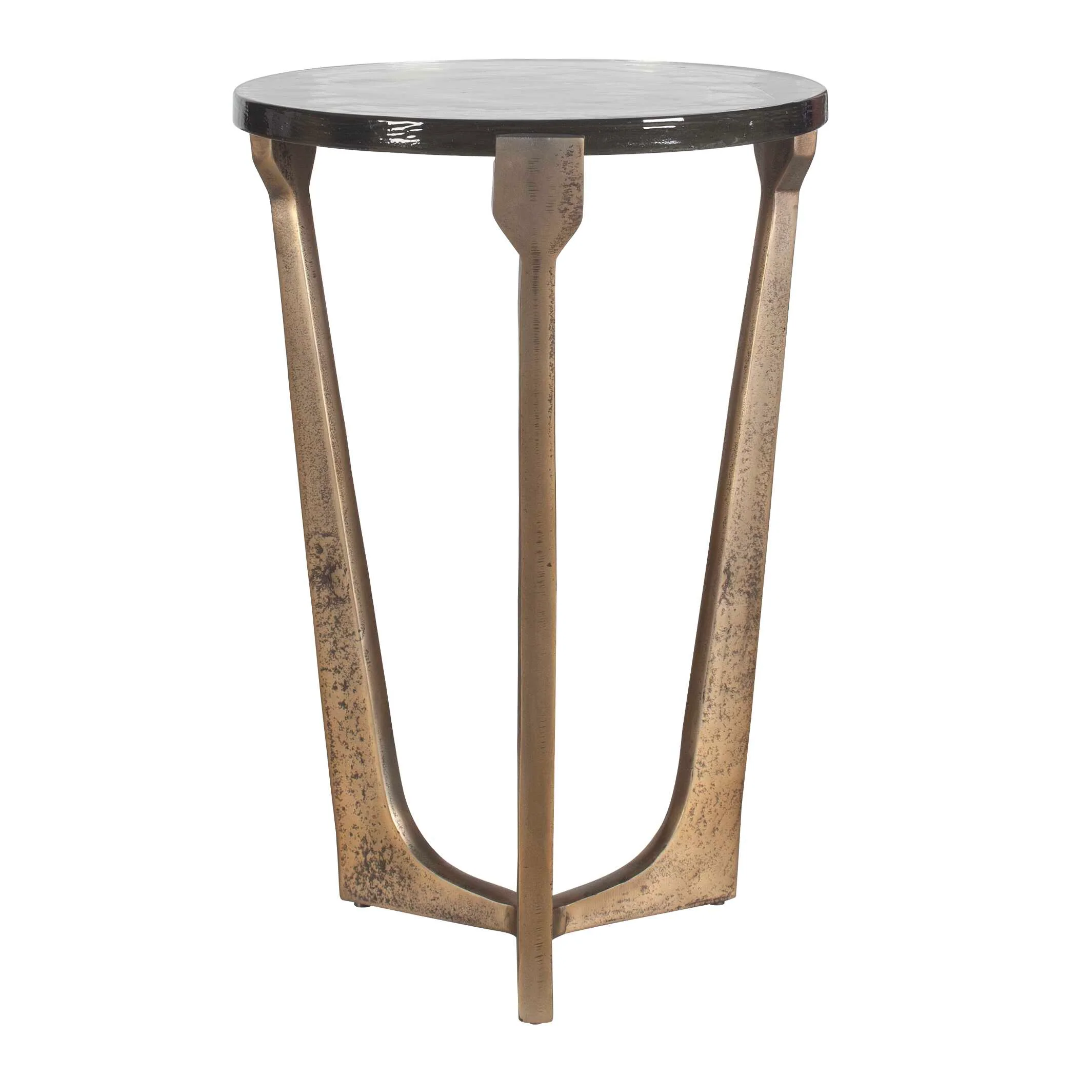 Bohdi Outdoor Brass Accent Table - Image 3