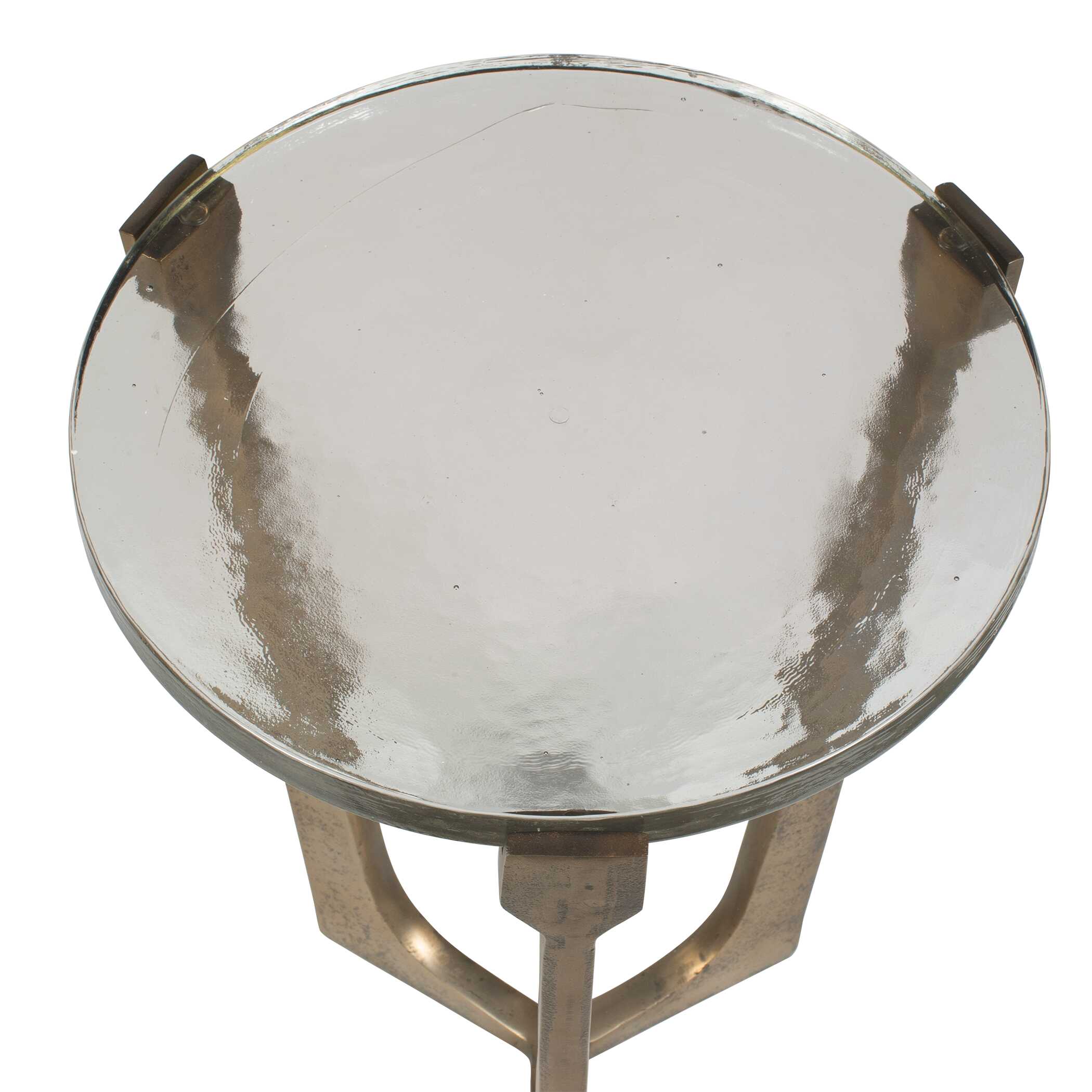 Bohdi Outdoor Brass Accent Table - Image 4