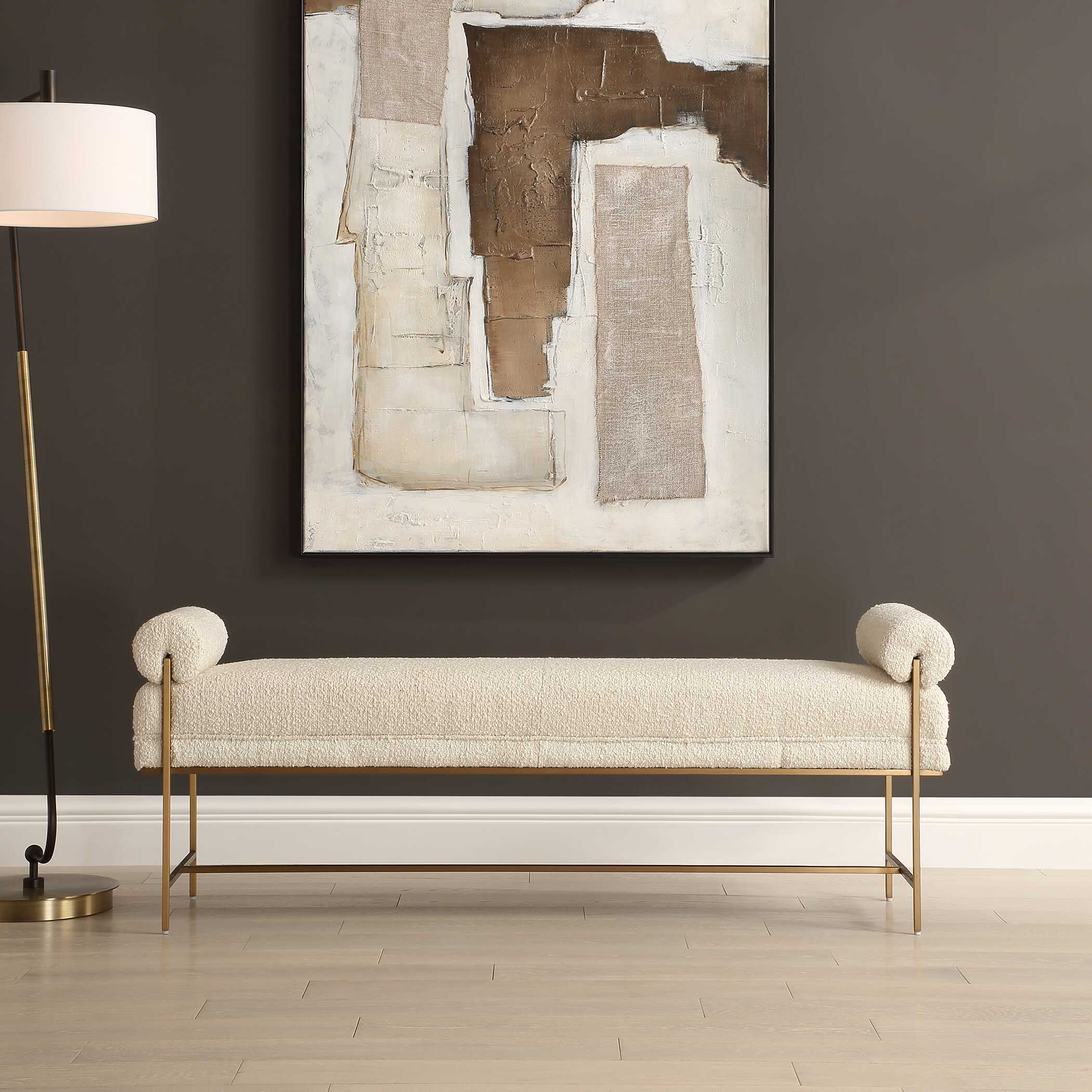 Bolster Pearl White Bench - Image 2