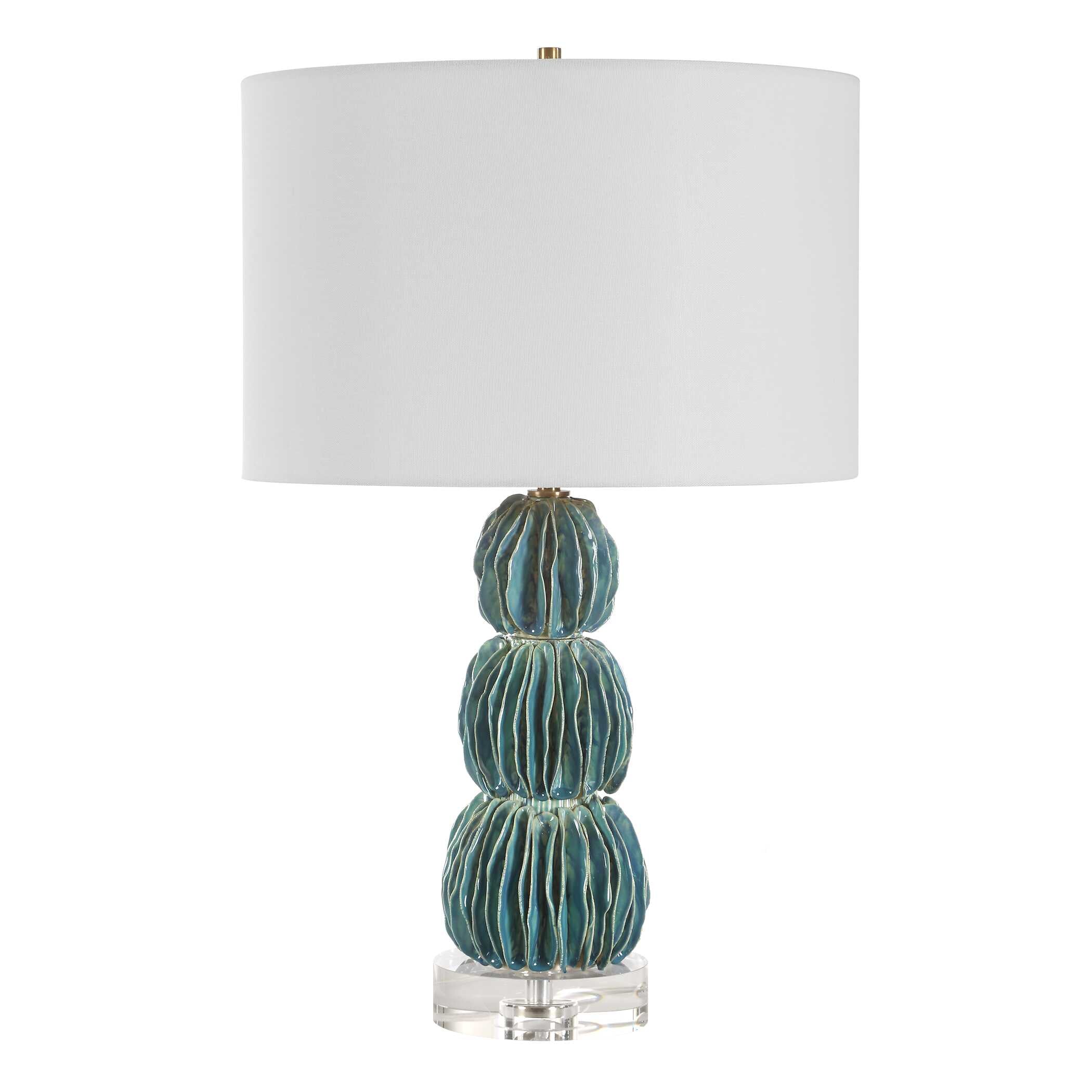 Bonaire Teal Blue Table Lamp - Image 4