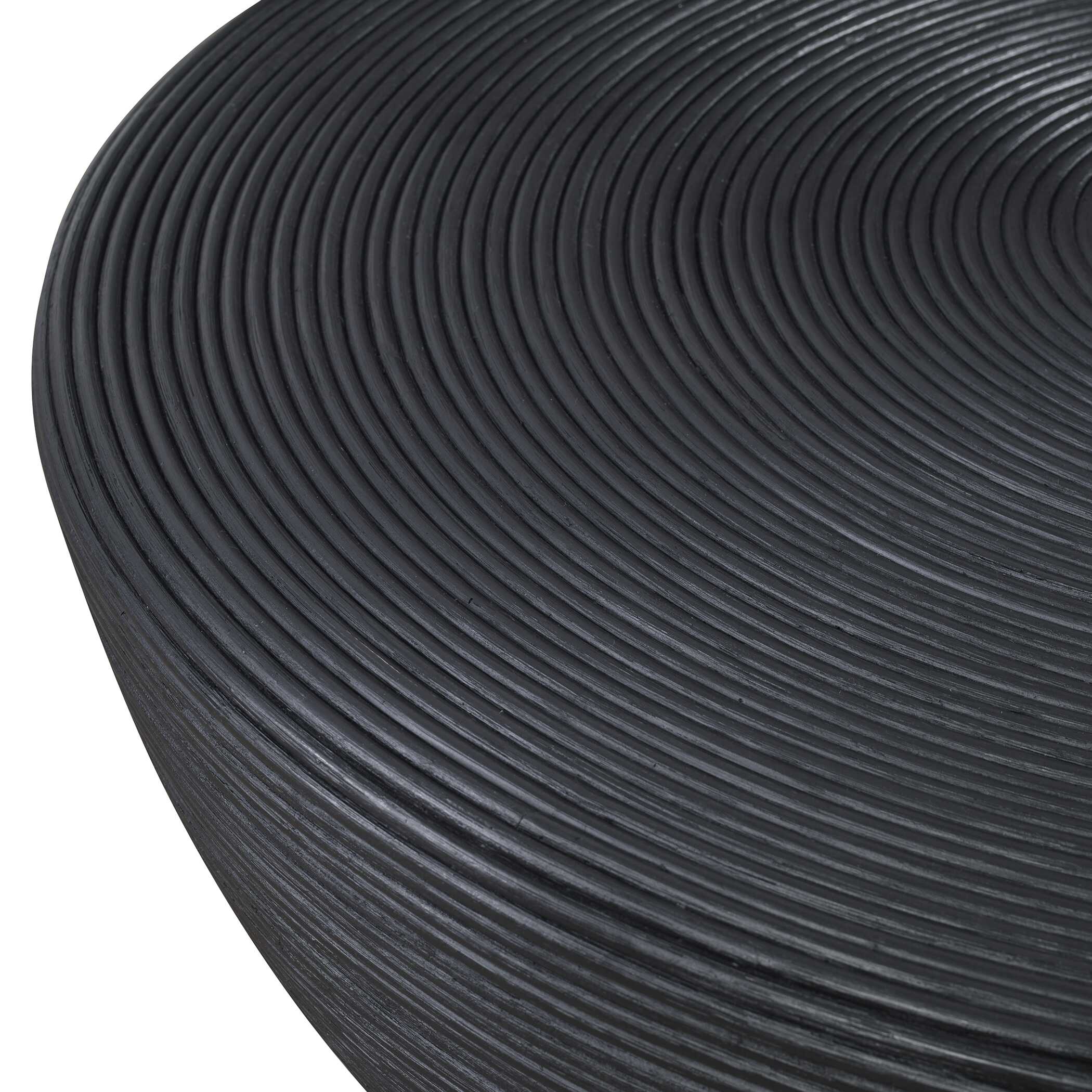 Bongo Black Rattan Coffee Table - Image 3