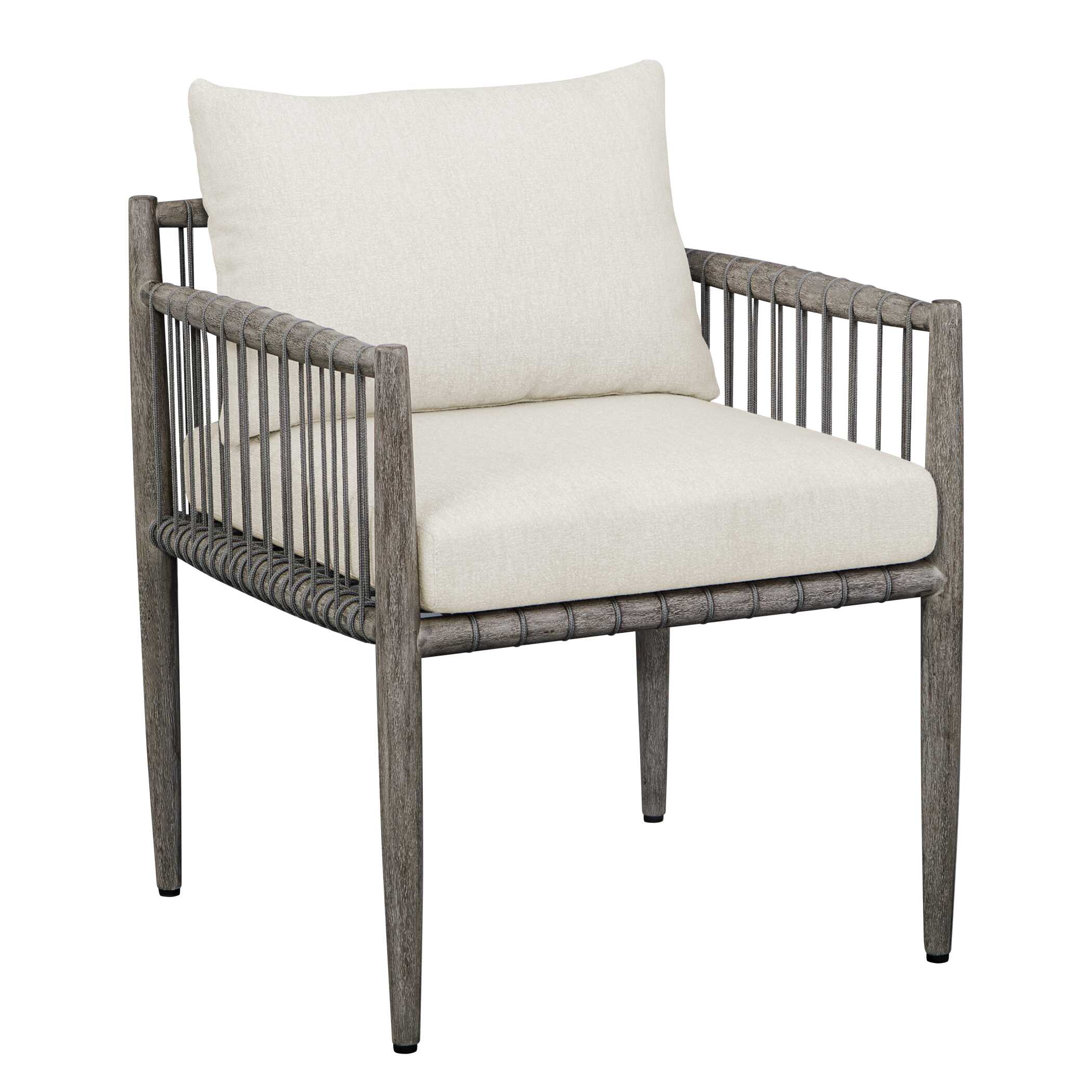 Borneo White Outdoor Dining Chair - Set of 2 - Image 7