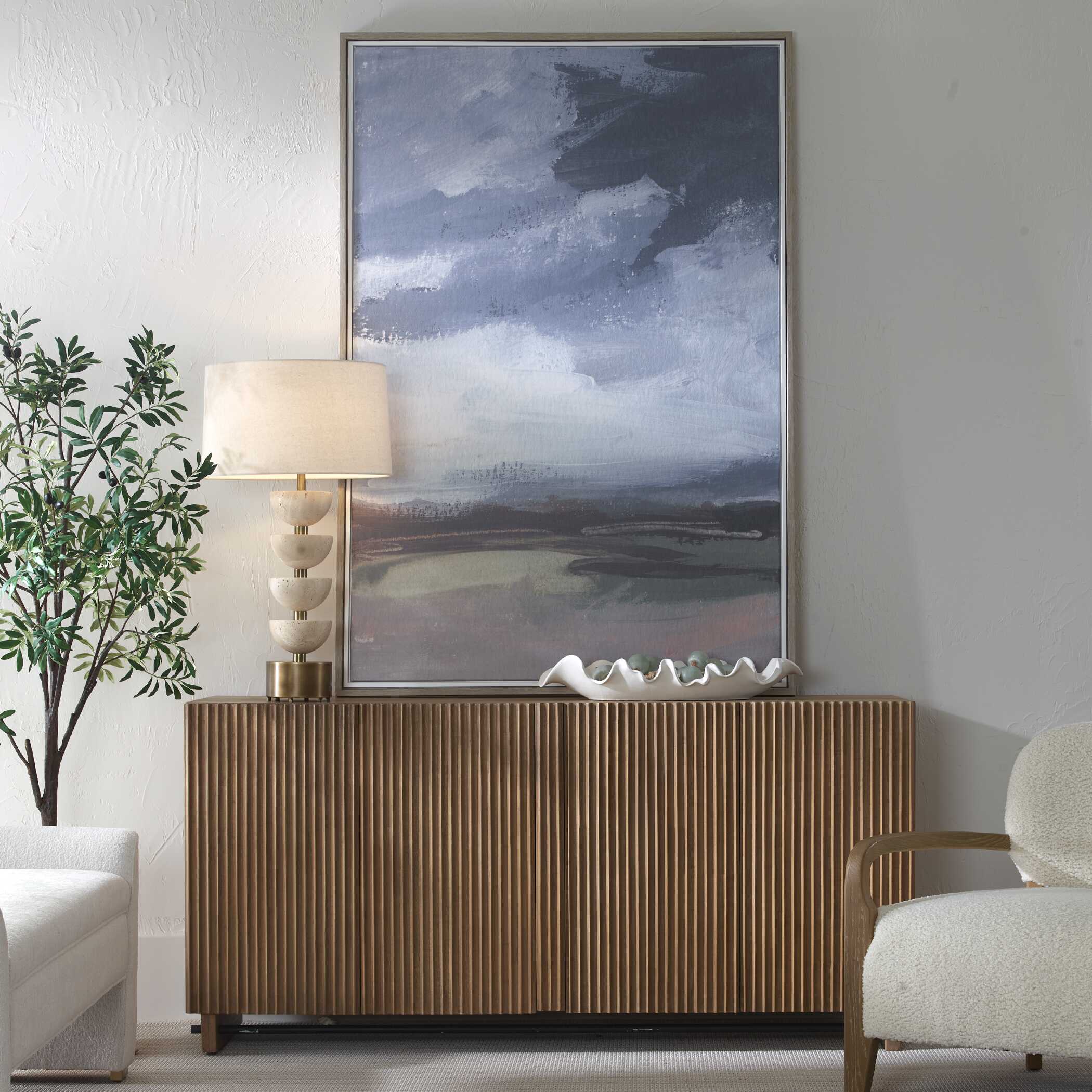 Bracing Framed Landscape Art - Image 2