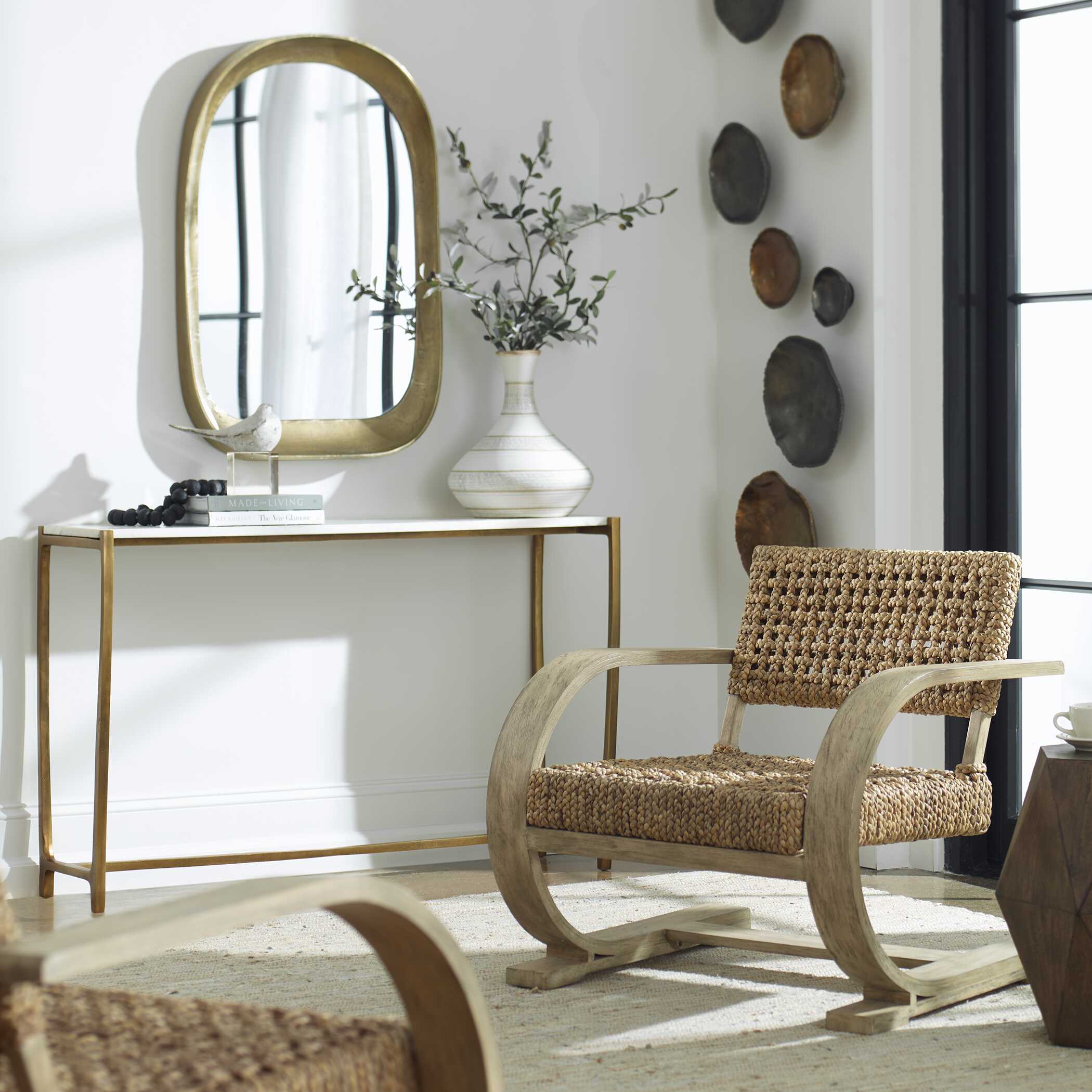 Bradano Brass Arch Mirror - Image 5