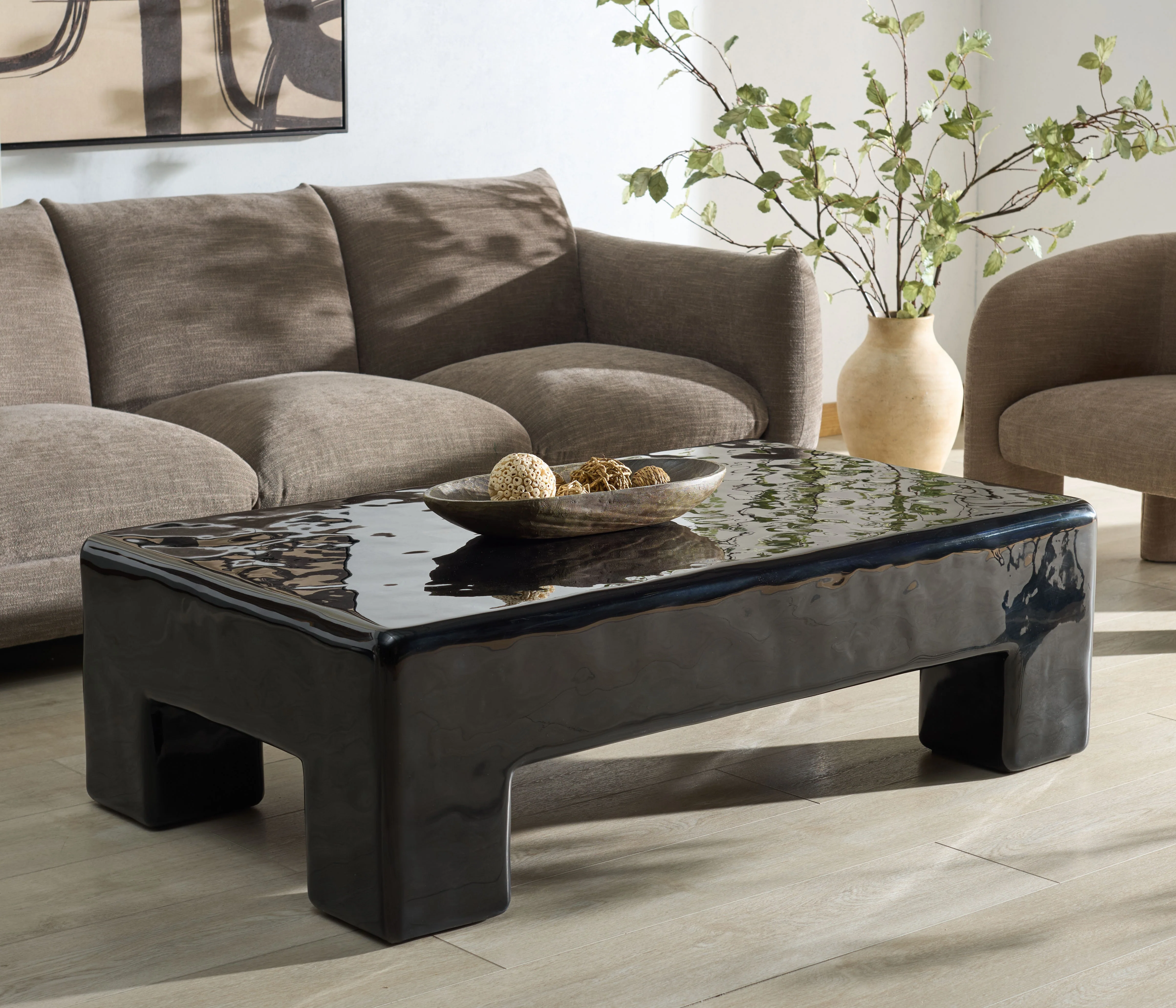 Branford Rectangle Concrete Coffee Table - Image 12