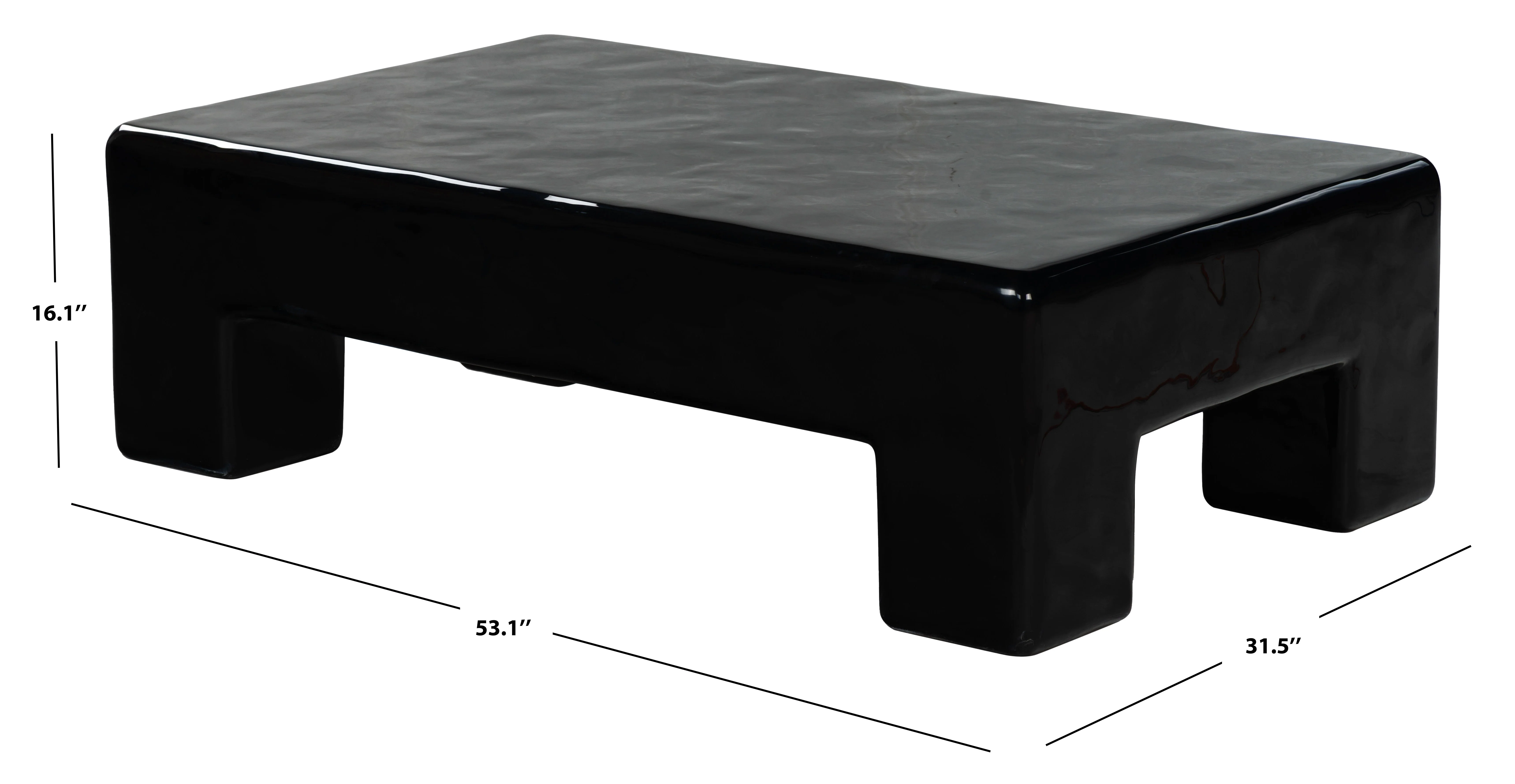 Branford Rectangle Concrete Coffee Table - Image 16