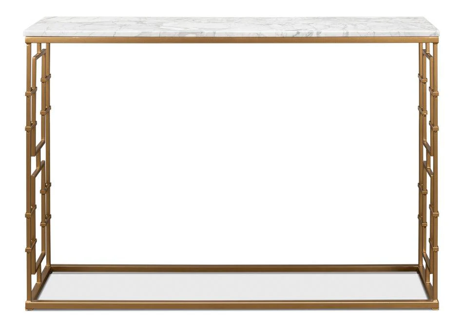 Brass Gate Console Table - Image 2