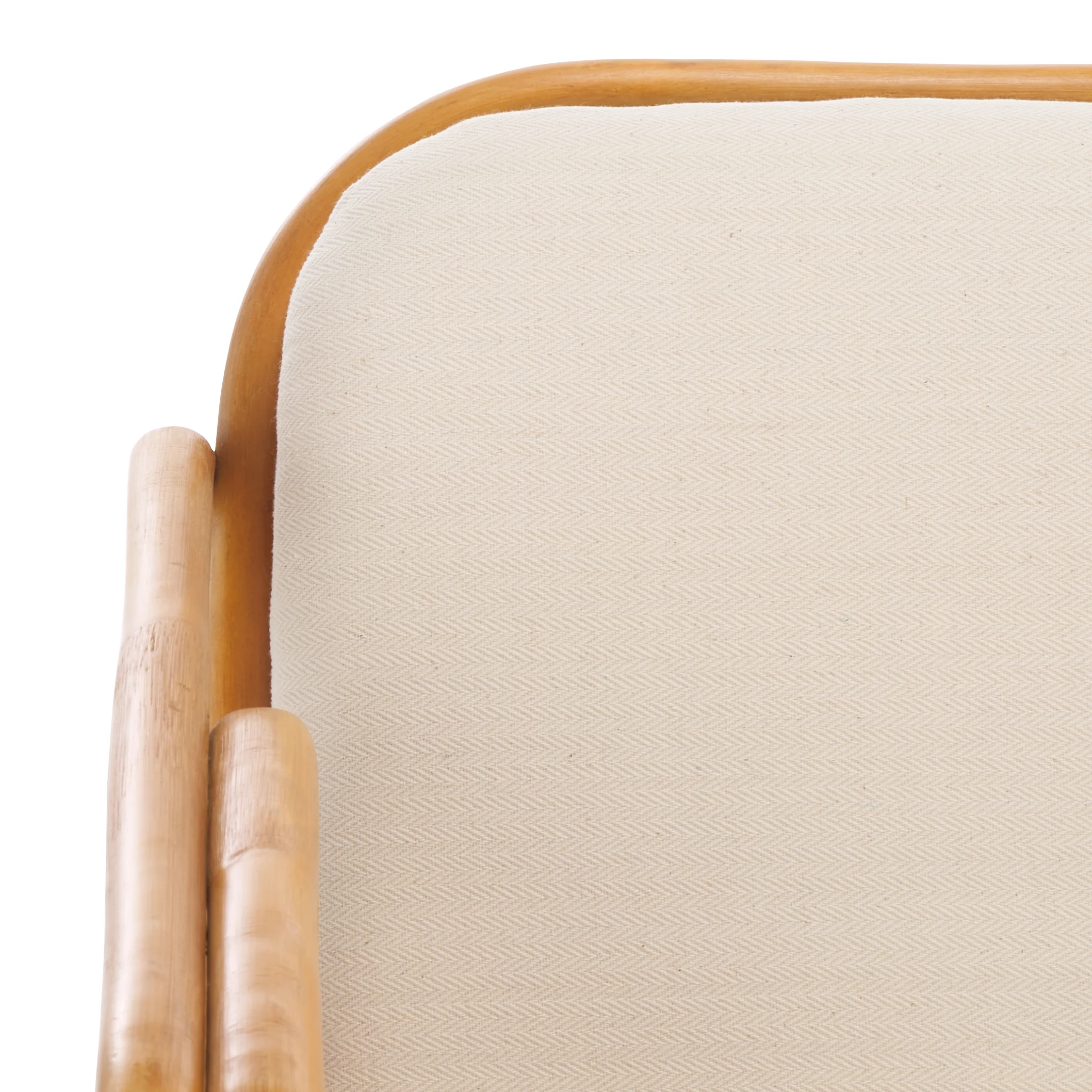 Brauner Rattan Pole Accent Chair - Image 5