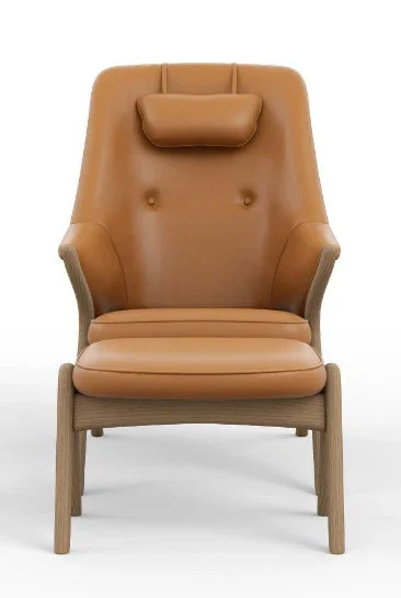Bravo Chair with Headrest Pillow and Ottoman - Image 3