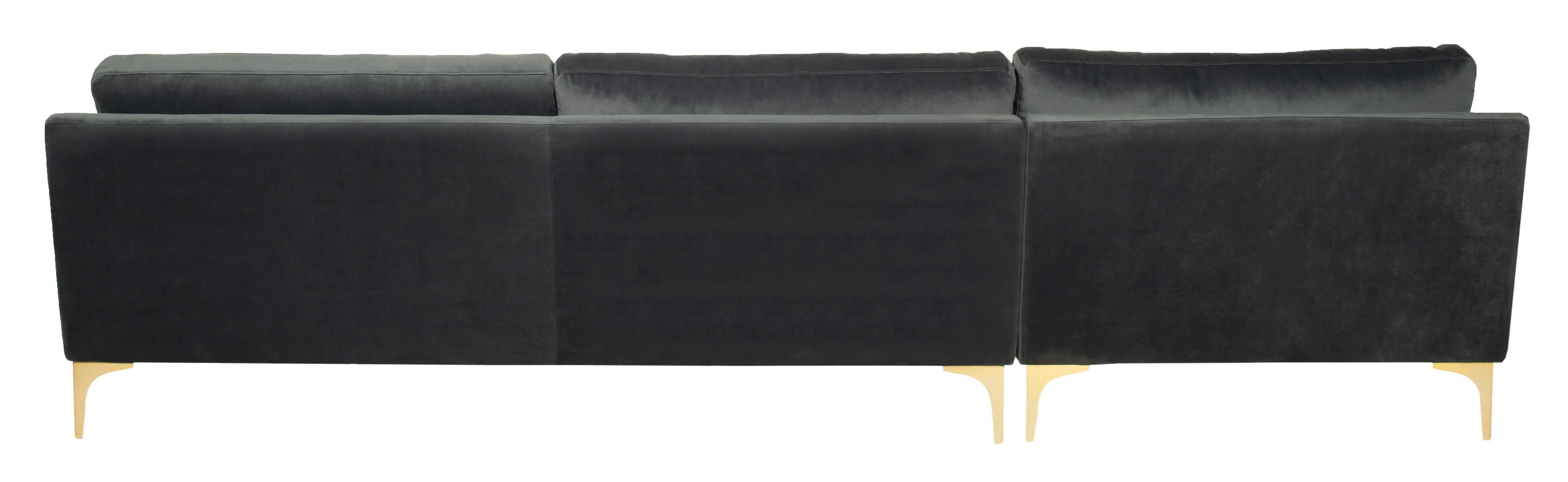 Brayson Chaise Sectional Sofa Right Facing/ Dark Grey - Image 4