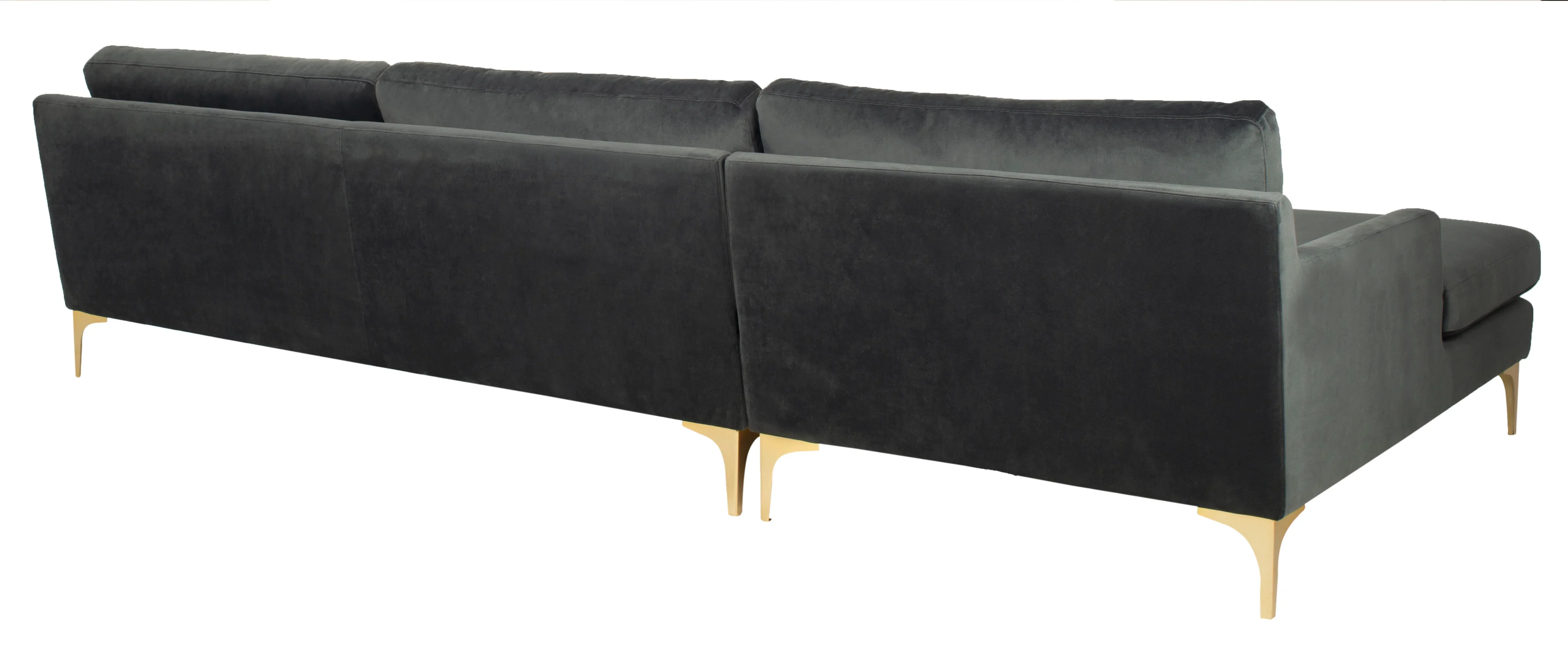 Brayson Chaise Sectional Sofa Right Facing/ Dark Grey - Image 8