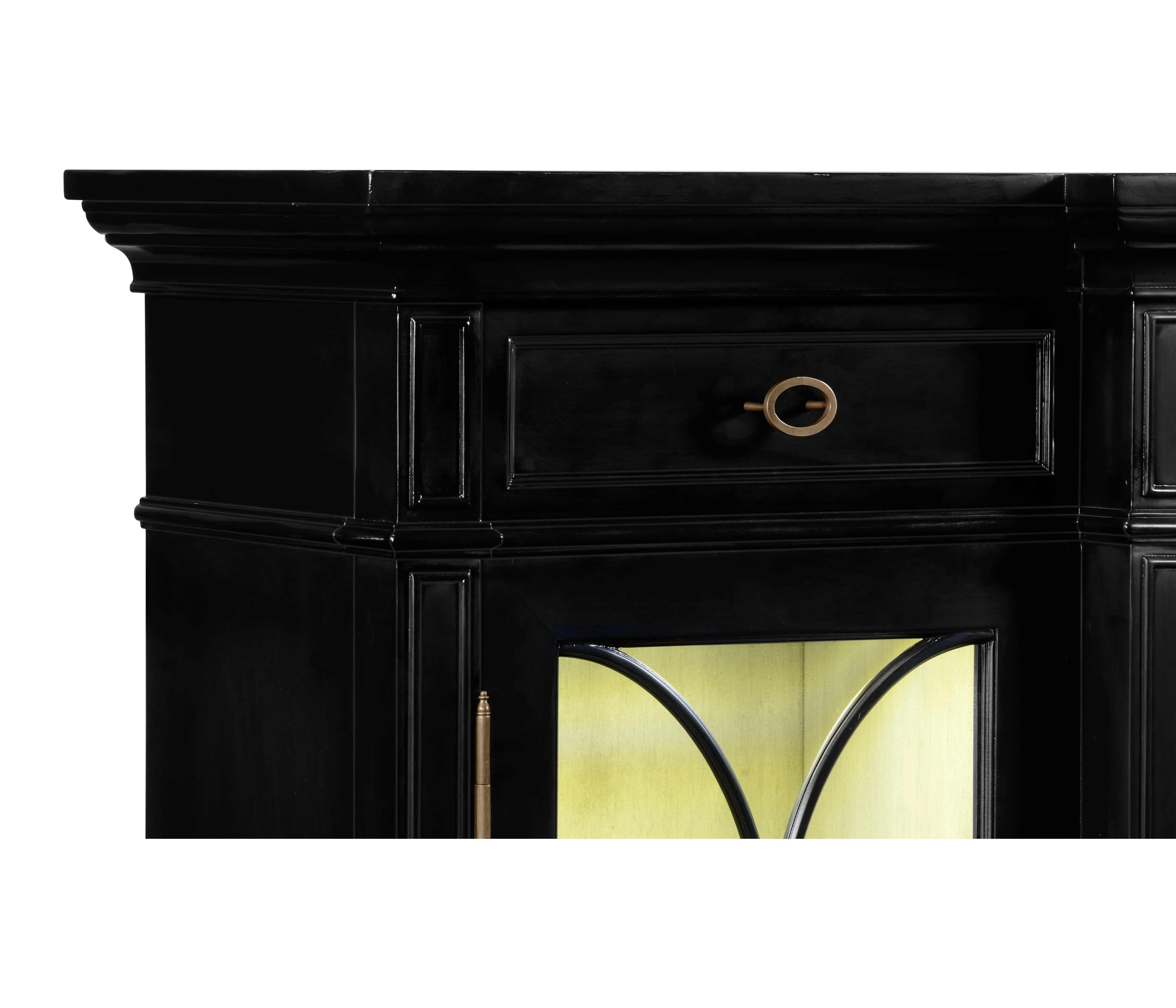 Traditional Four Door Breakfront Display Cabinet - Image 5