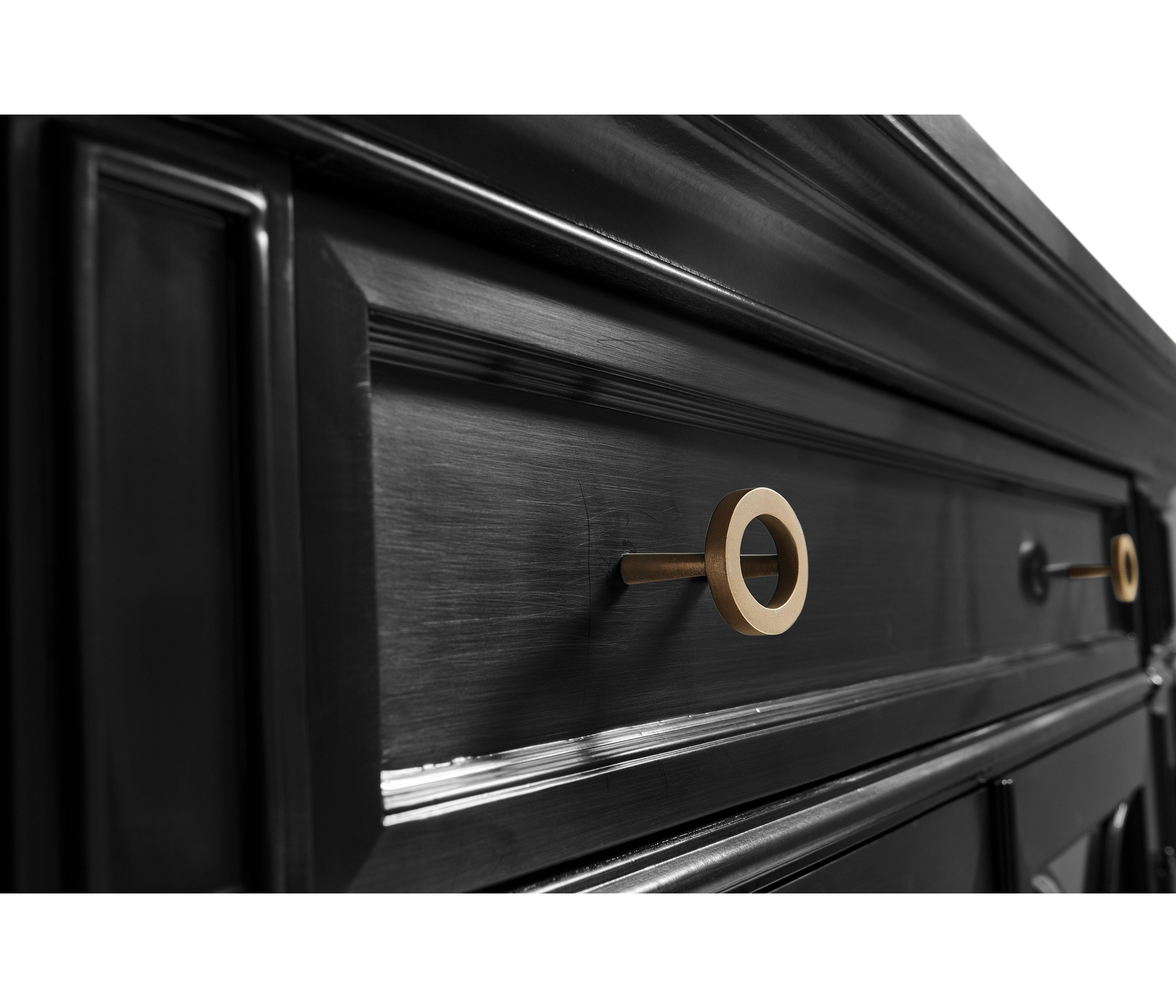 Traditional Four Door Breakfront Display Cabinet - Image 7