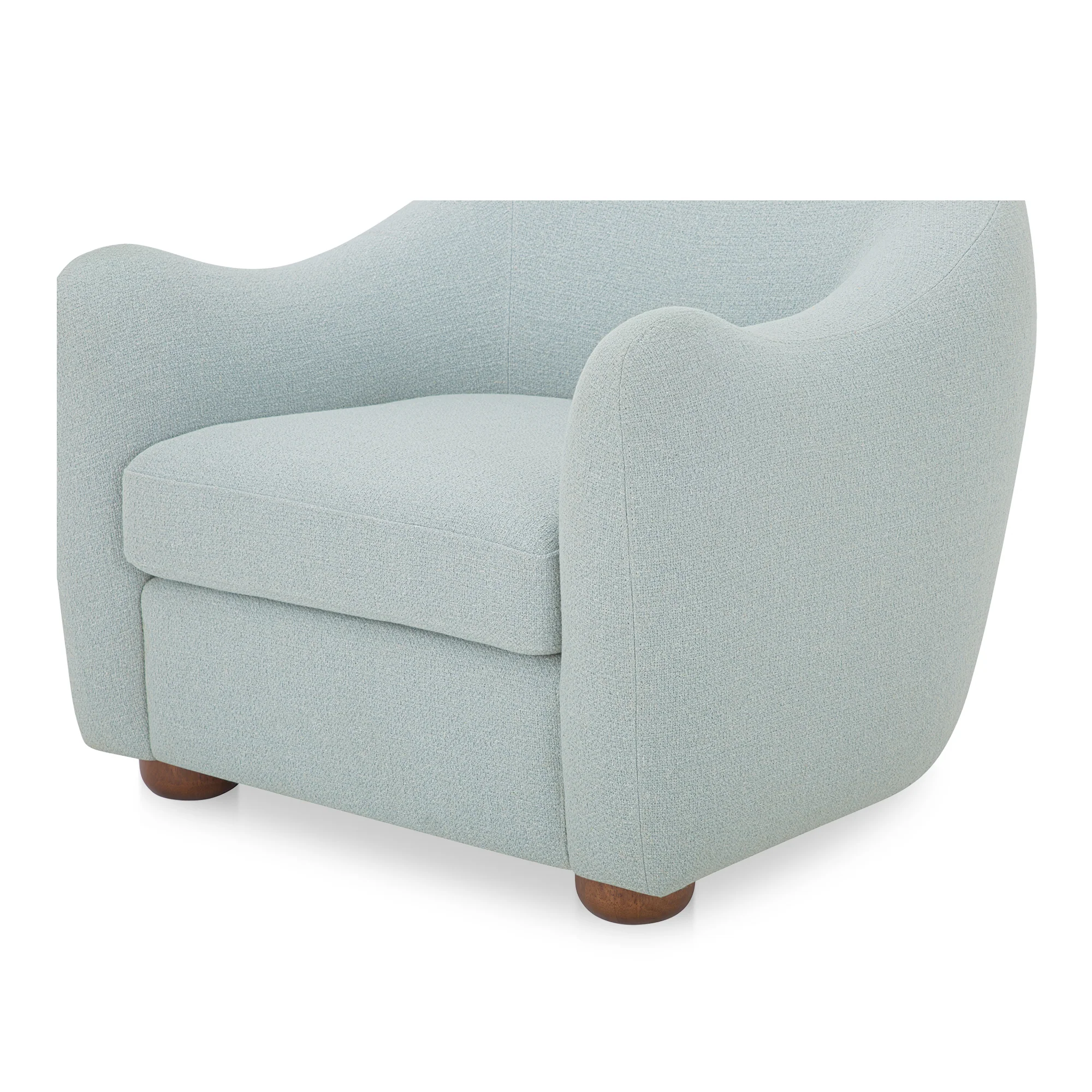 Bria Accent Chair Light Blue - Image 6