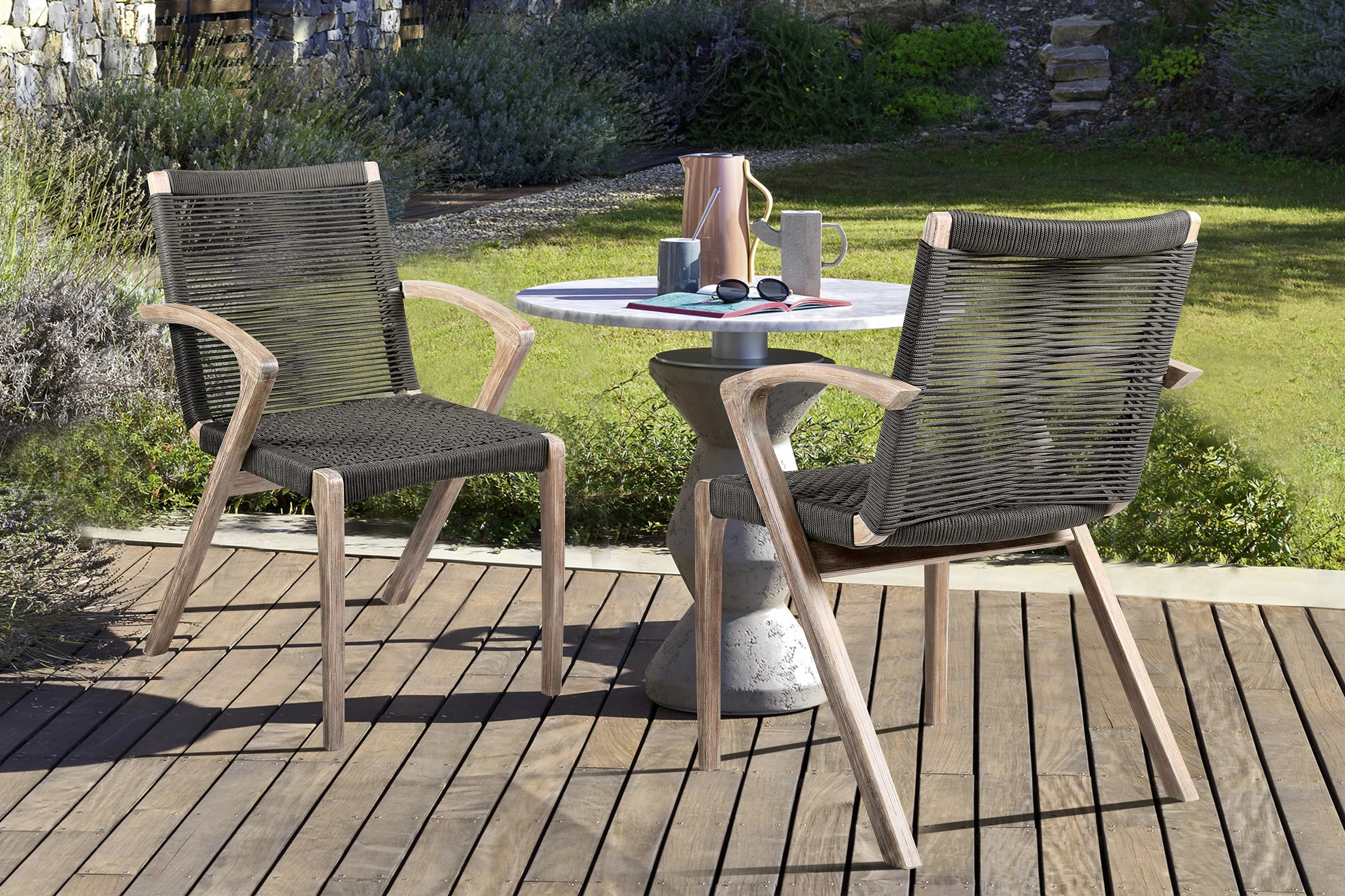 Brielle Outdoor Arm Chair - Set of 2 - Image 2