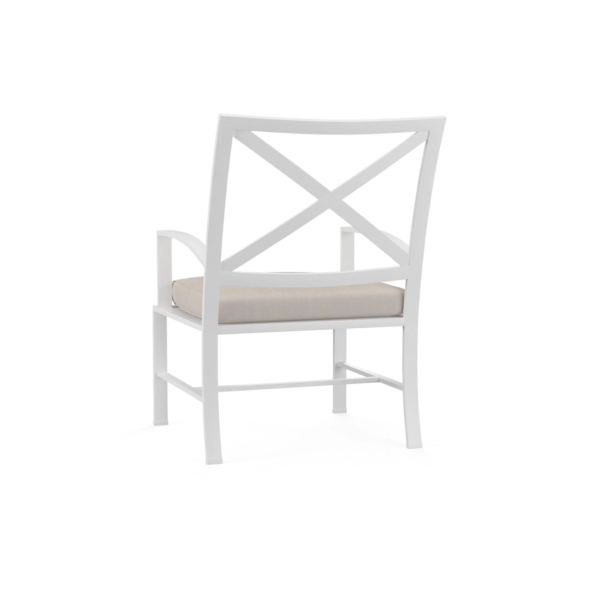 Bristol Dining Chair in Canvas Flax w/ Self Welt - Image 3