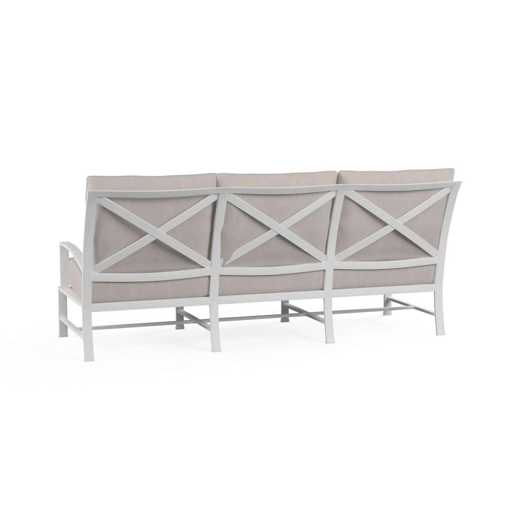 Bristol Sofa in Canvas Flax w/ Self Welt - Image 3