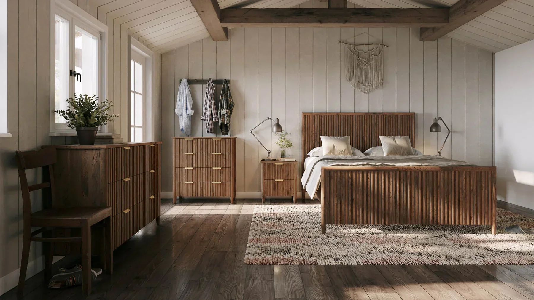 Britanica 2 Drawer Nightstand - Image 3