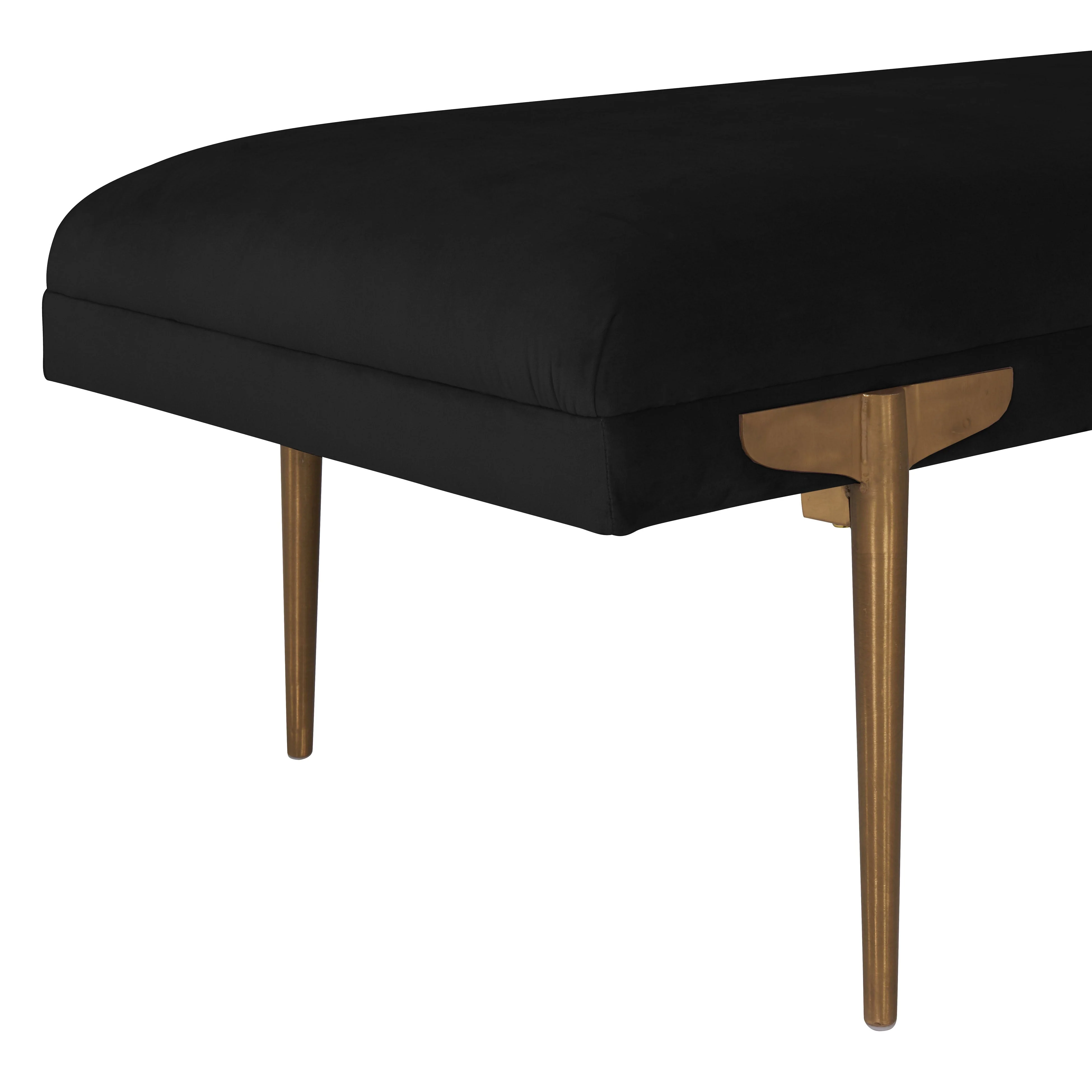 Brno Black Velvet Bench - Image 4