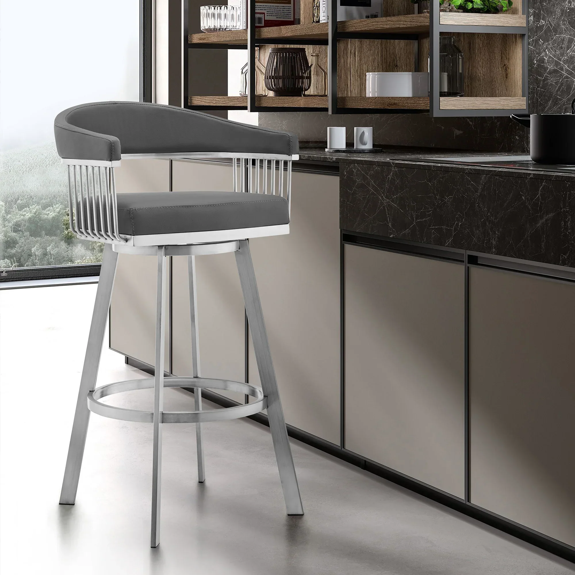 Bronson 25" Barstool - Set of 2 - Image 7