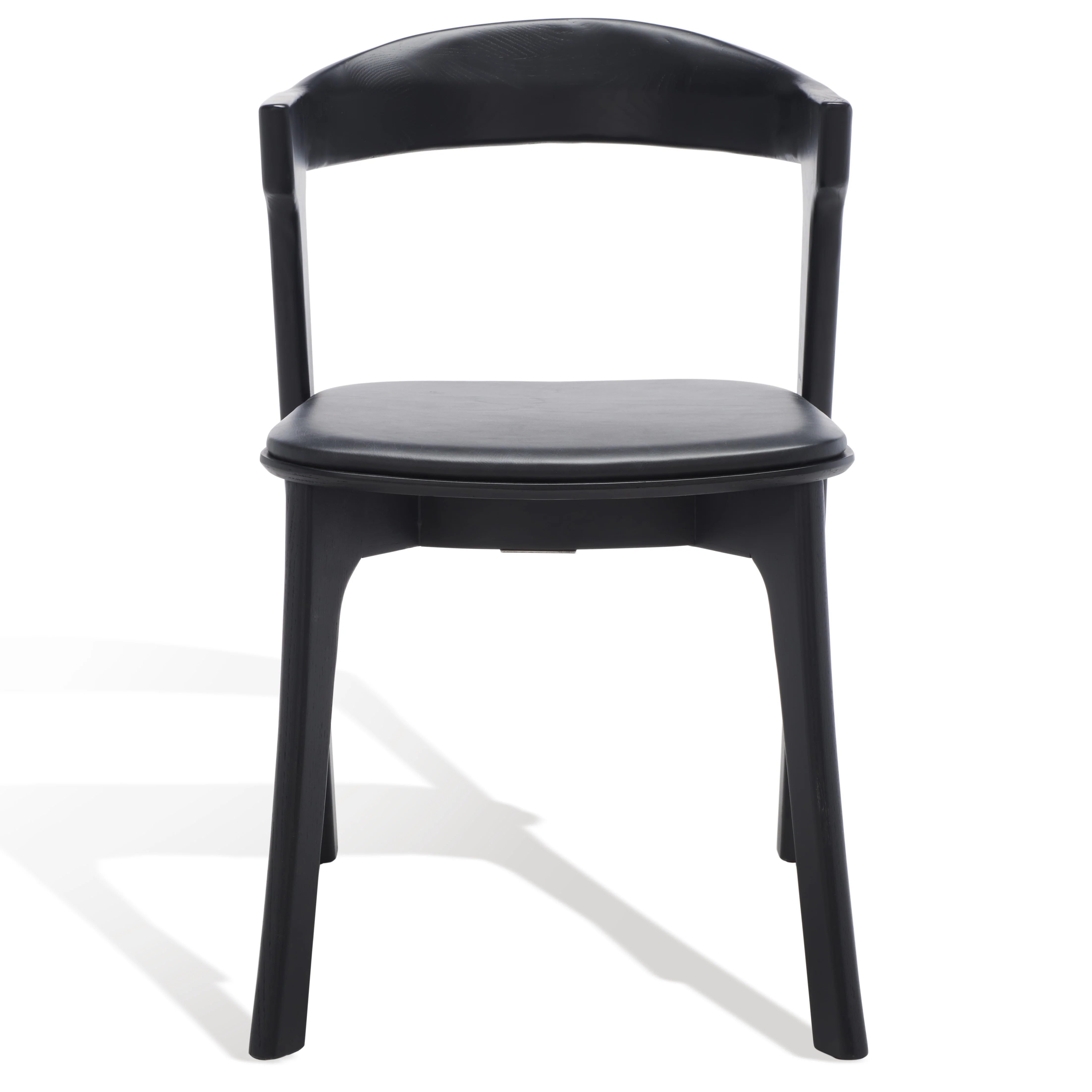 Brylie Wood And Leather Dining Chair - Set of 2 - Image 10