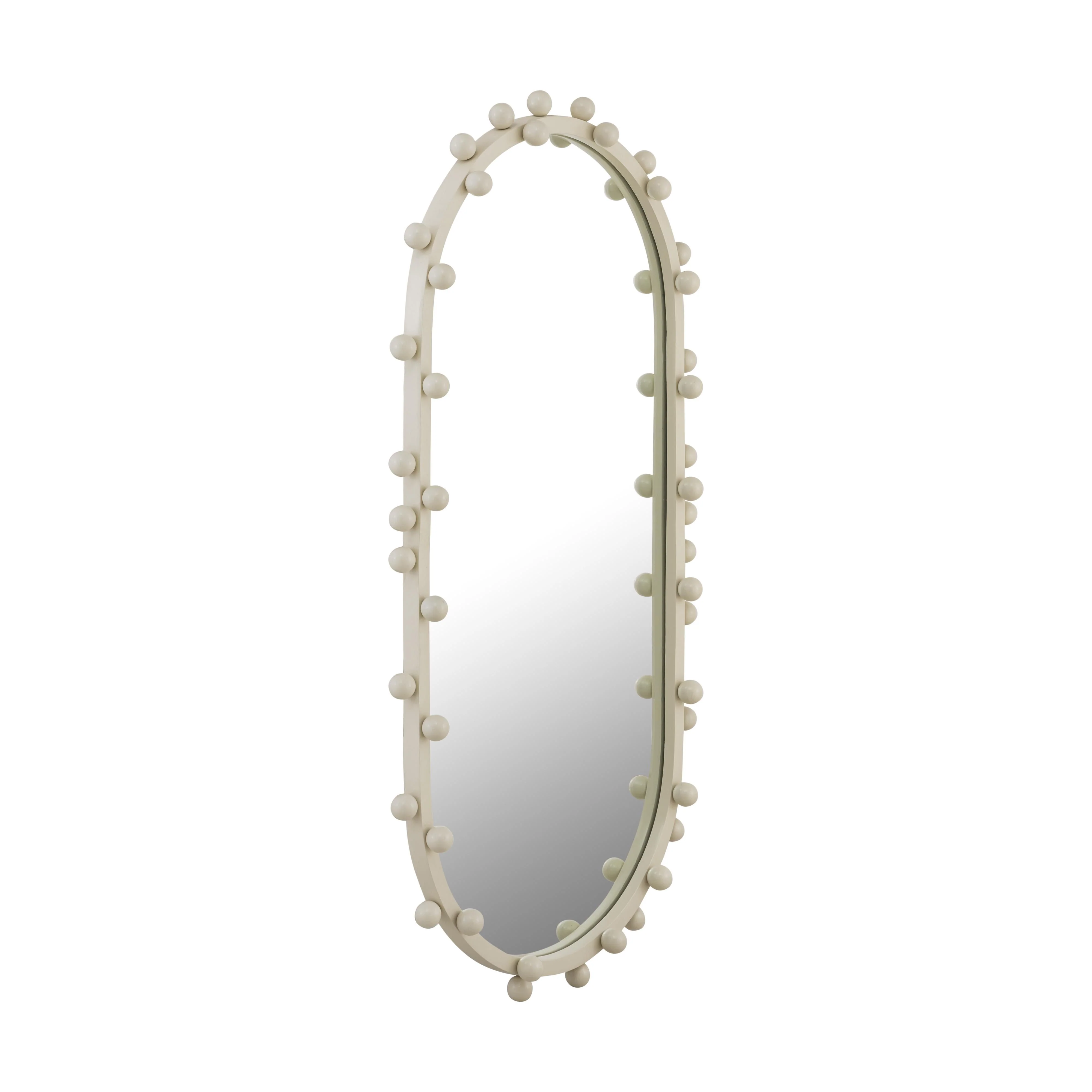 Bubbles Ivory Large Oval Wall Mirror - Image 4