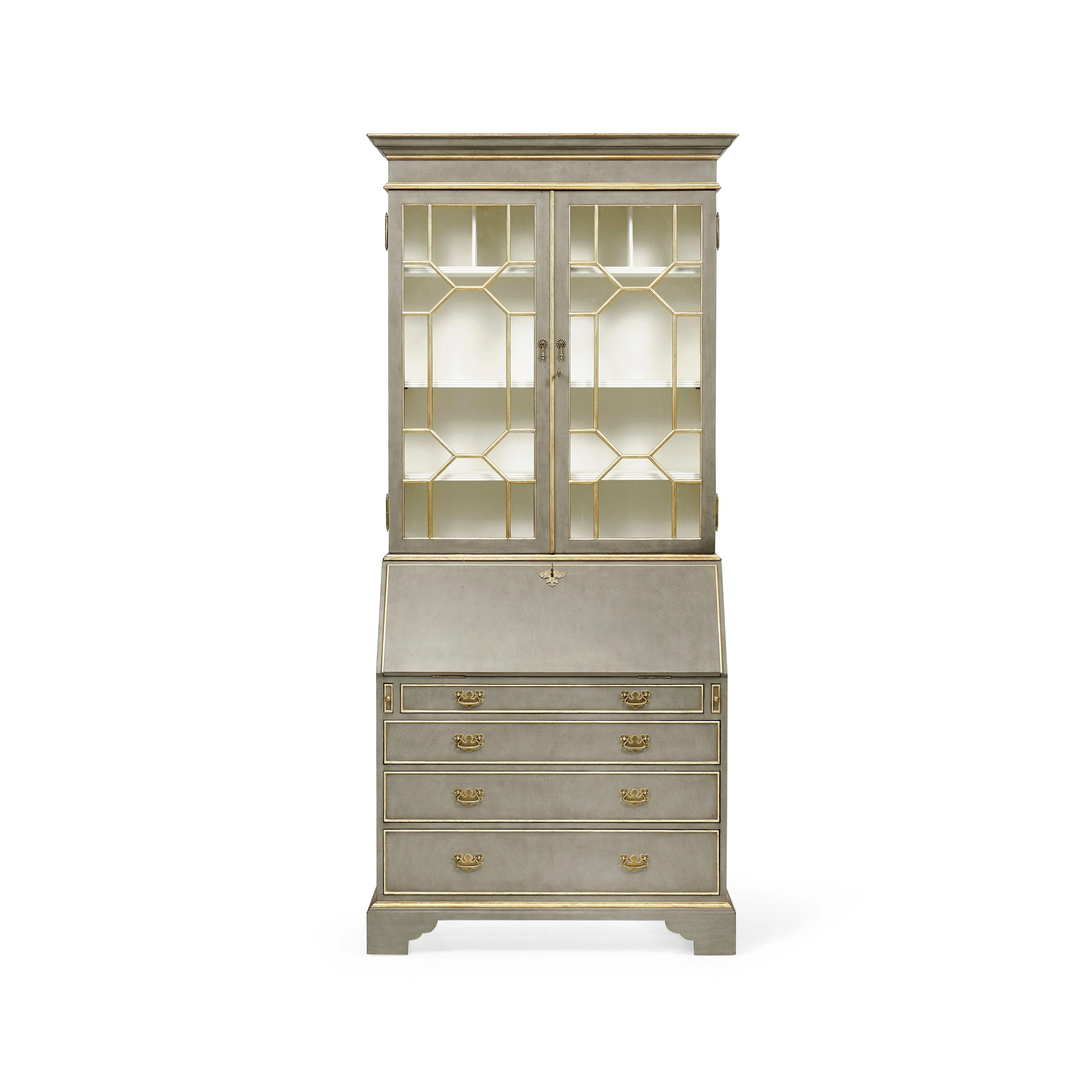 Buckingham Georgian Grey & Gilded Secretary