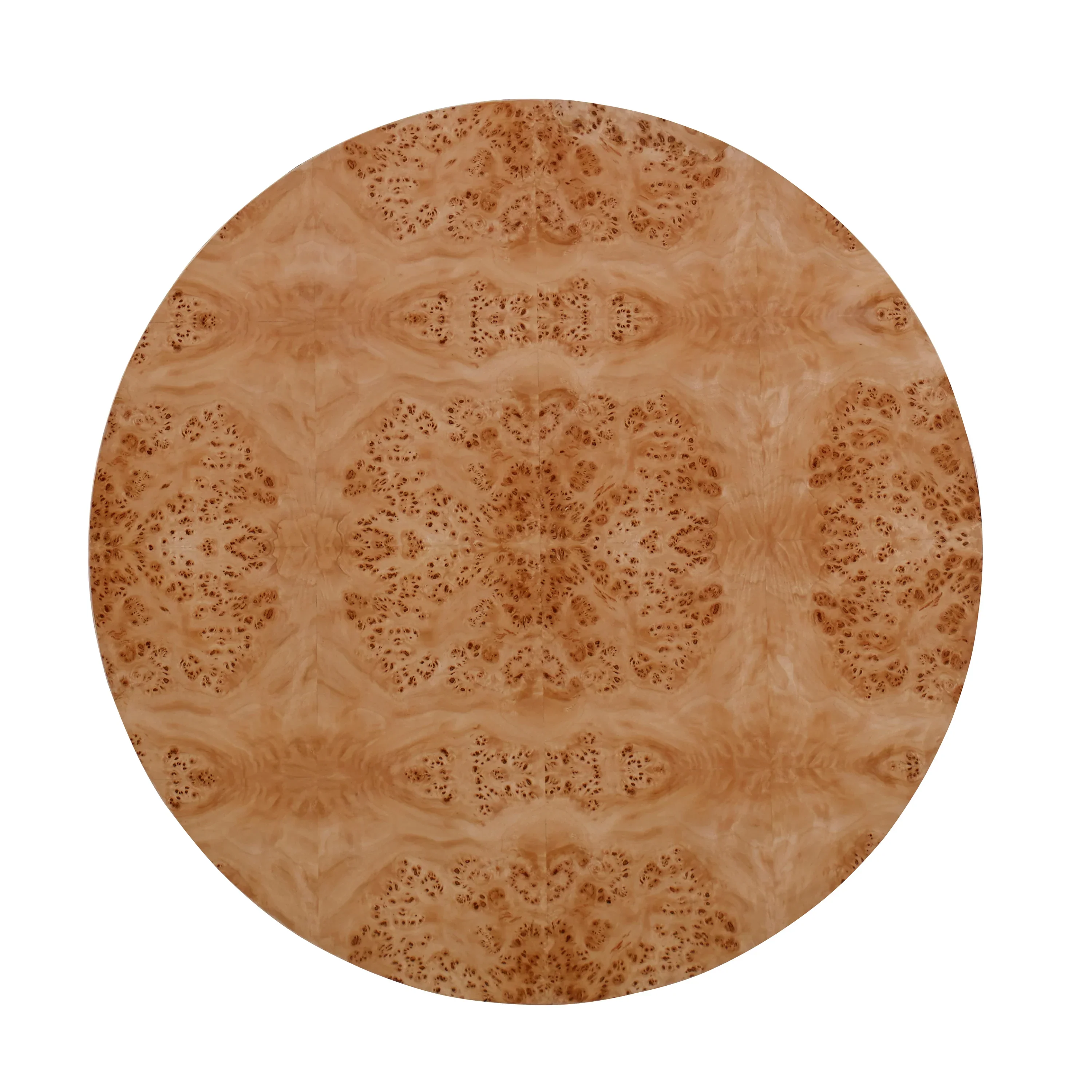 Burl Round End Table w/ Clear Coat - Image 2