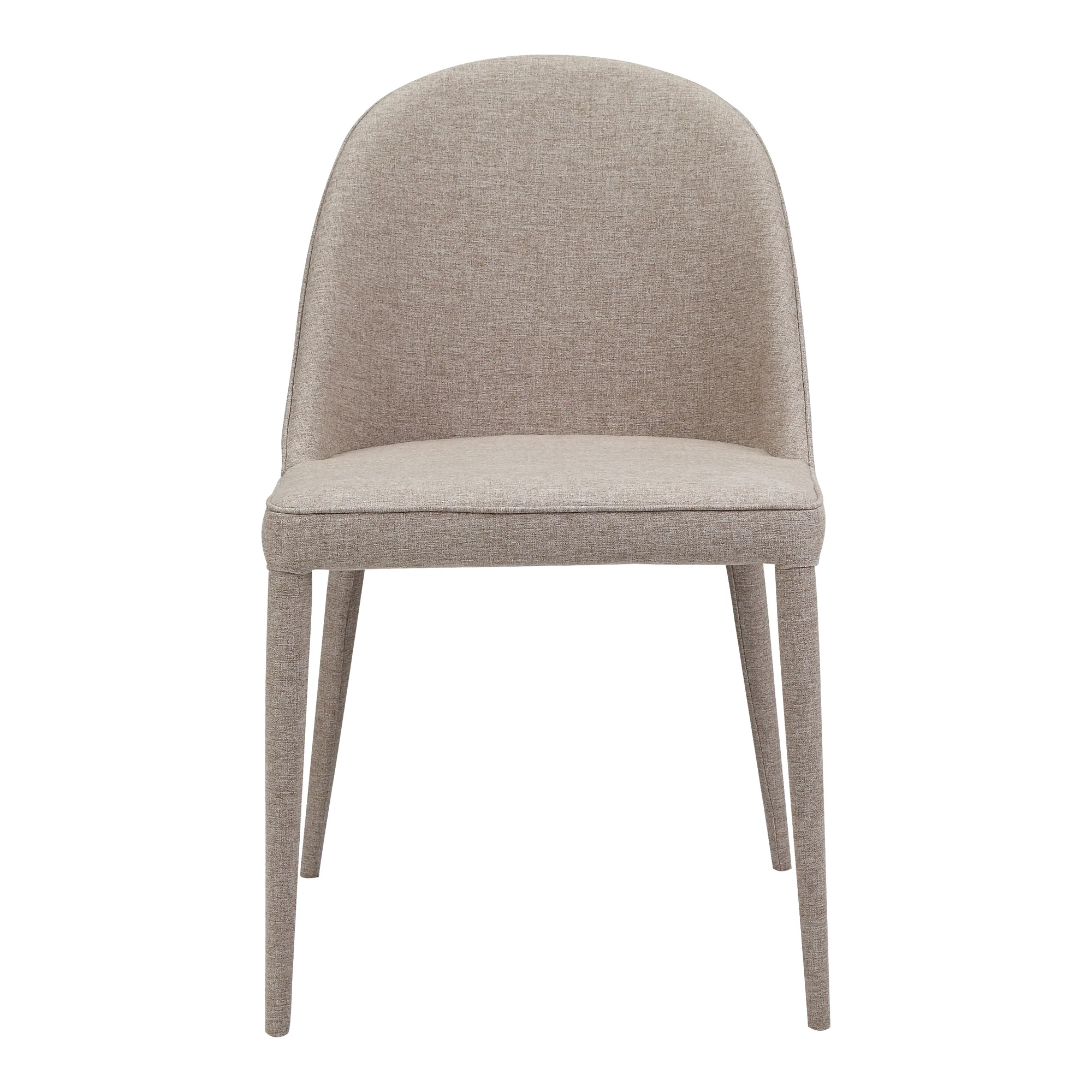 Burton Fabric Dining Chair Light Grey - Set of 2 - Image 5