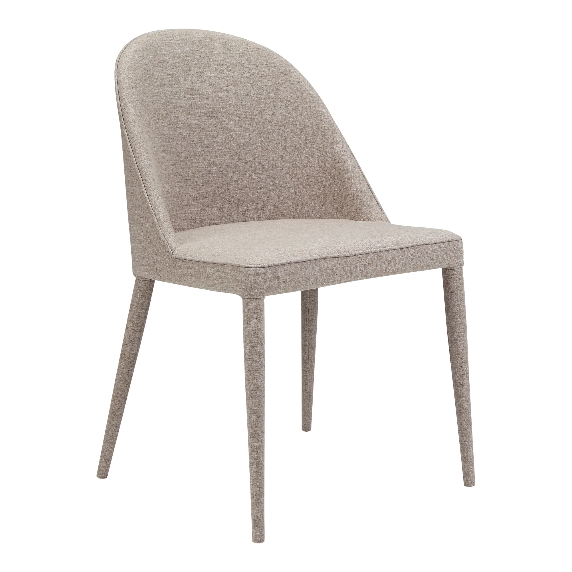 Burton Fabric Dining Chair Light Grey - Set of 2 - Image 6